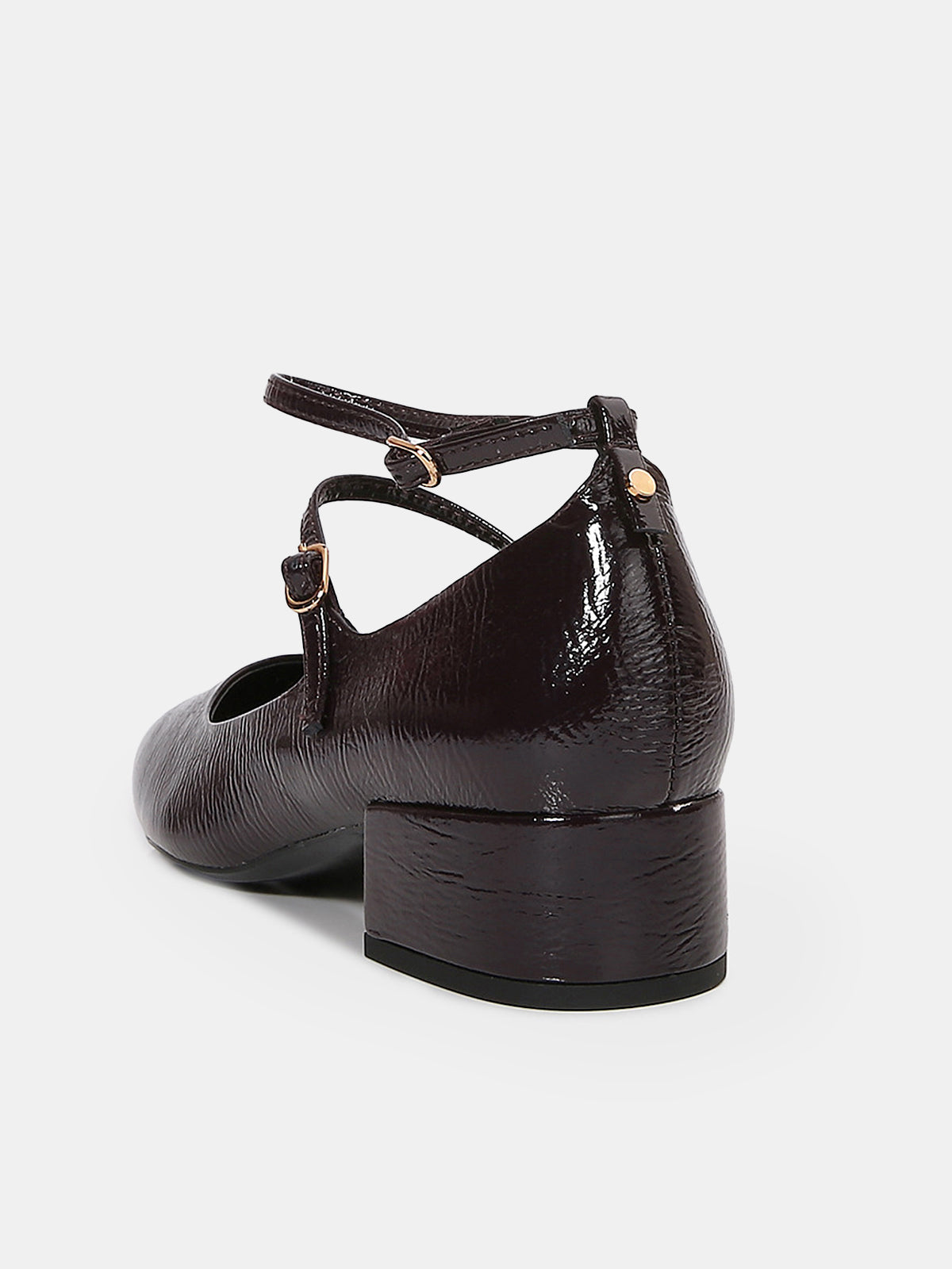 Mary Jane Block Heel Shoes-Chicvia