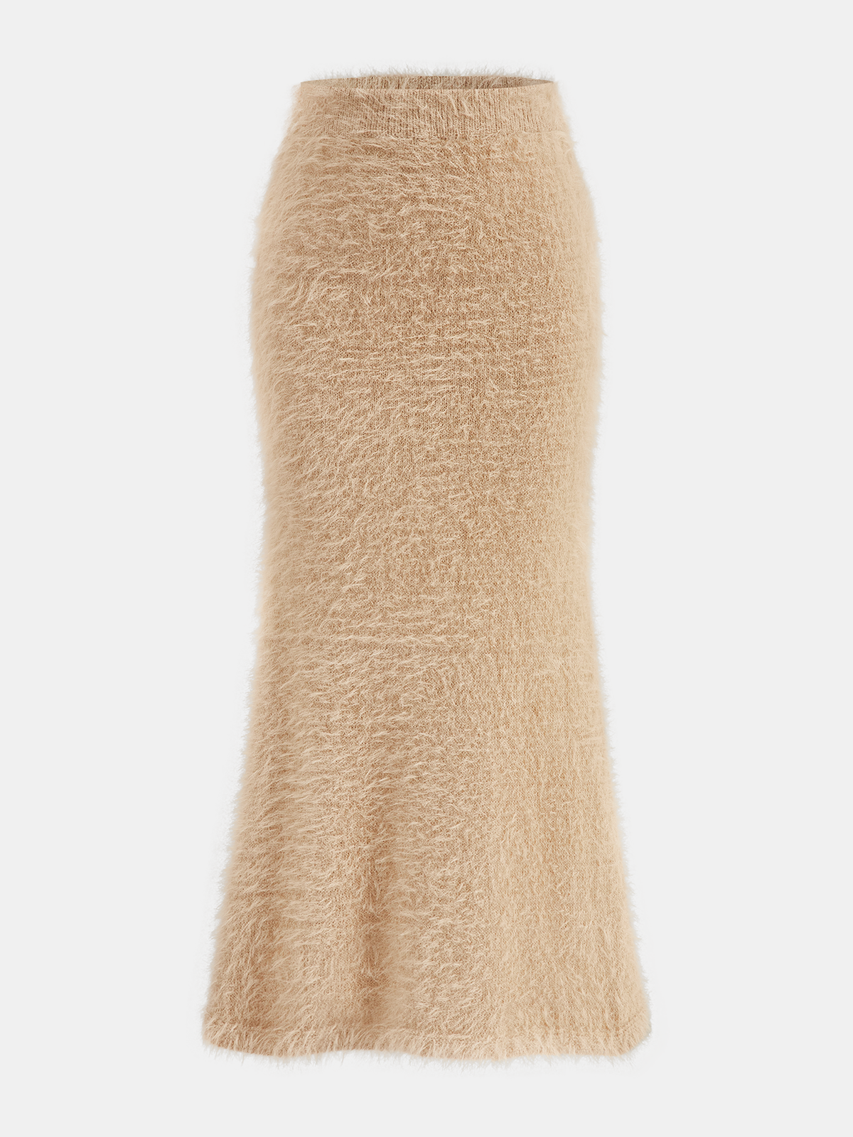 Mohair Knit Cardigan and Mermaid Skirt Set-Chicvia