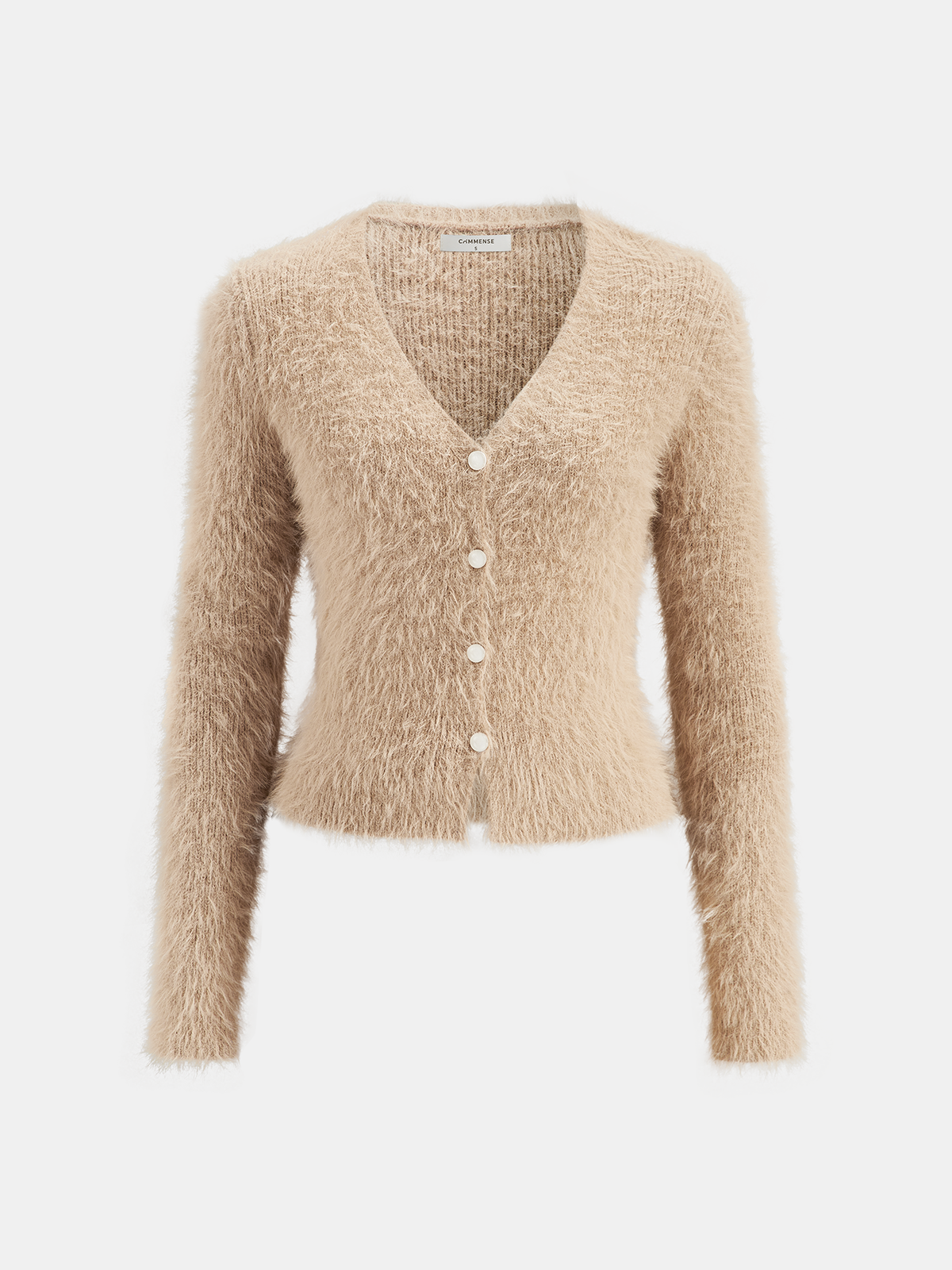 Mohair Knit Cardigan and Mermaid Skirt Set-Chicvia