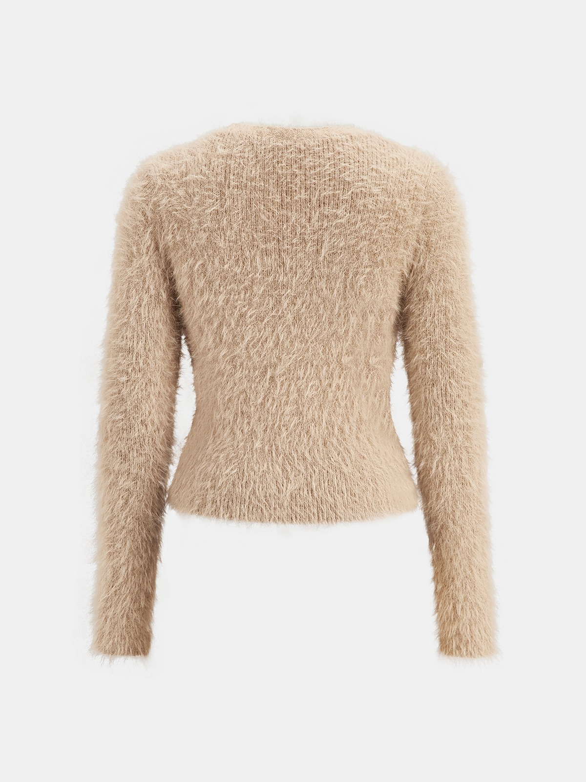 Mohair Knit Cardigan and Mermaid Skirt Set-Chicvia