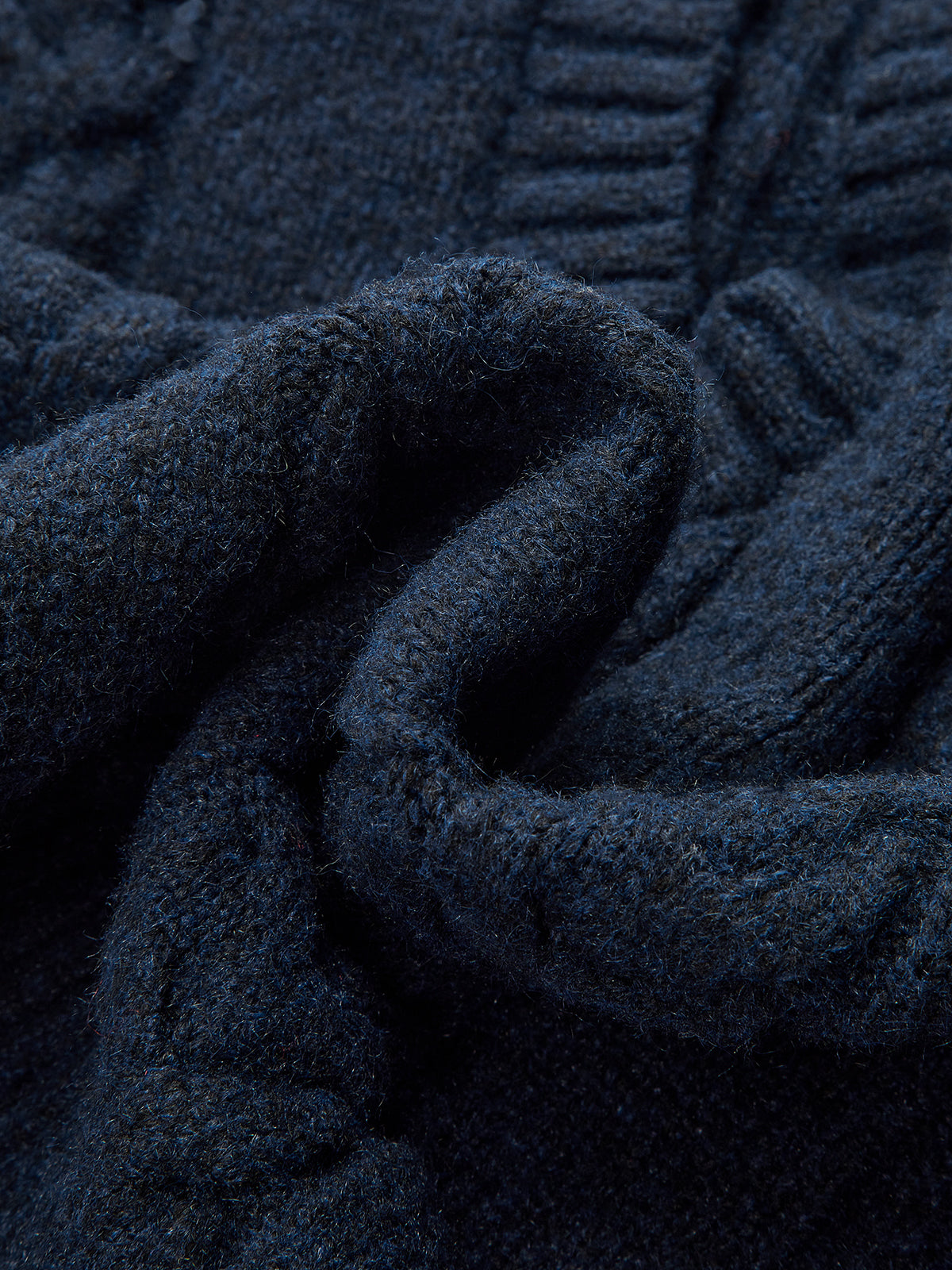 Cable Knit V-Neck Cropped Sweater-Chicvia