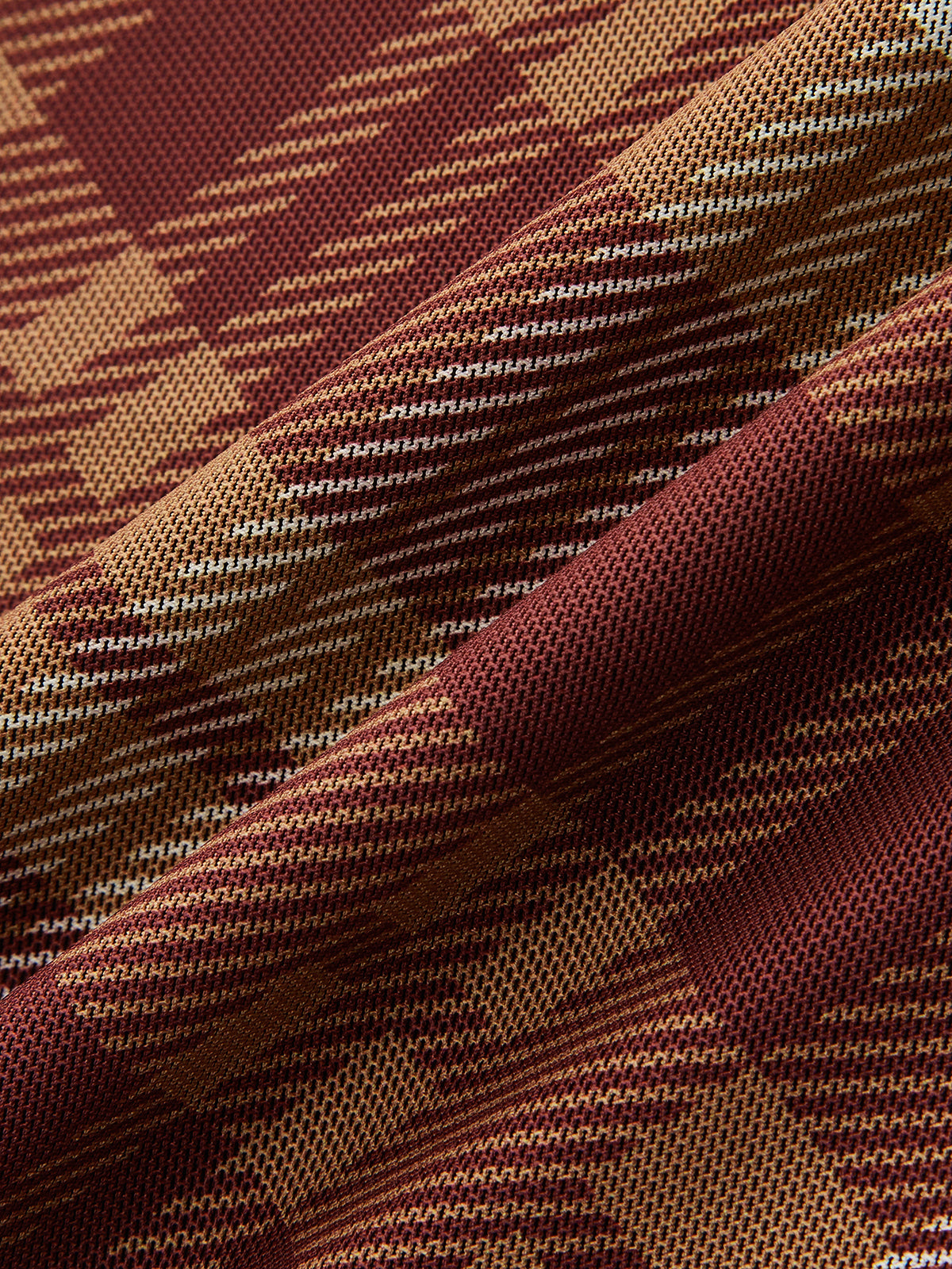 Plaid Mesh Long Sleeve Maxi Dress-Chicvia