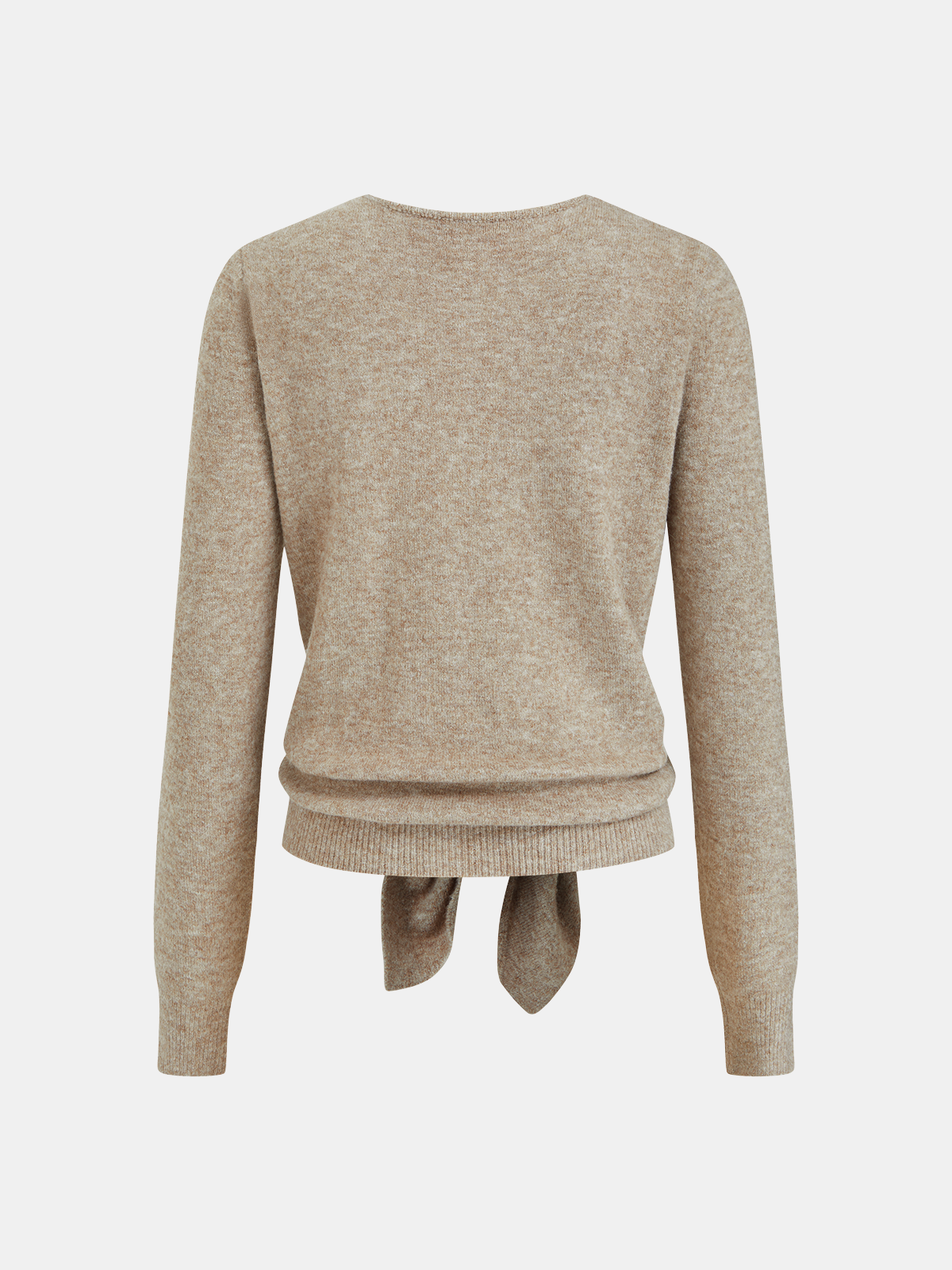 Knotted Front Knit Cardigan-Chicvia