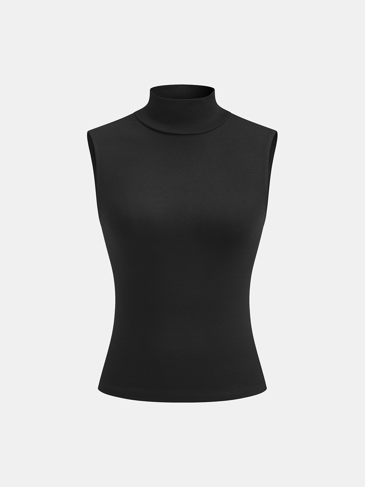 Mock Neck Top and Ruched Satin Skirt Set-Chicvia