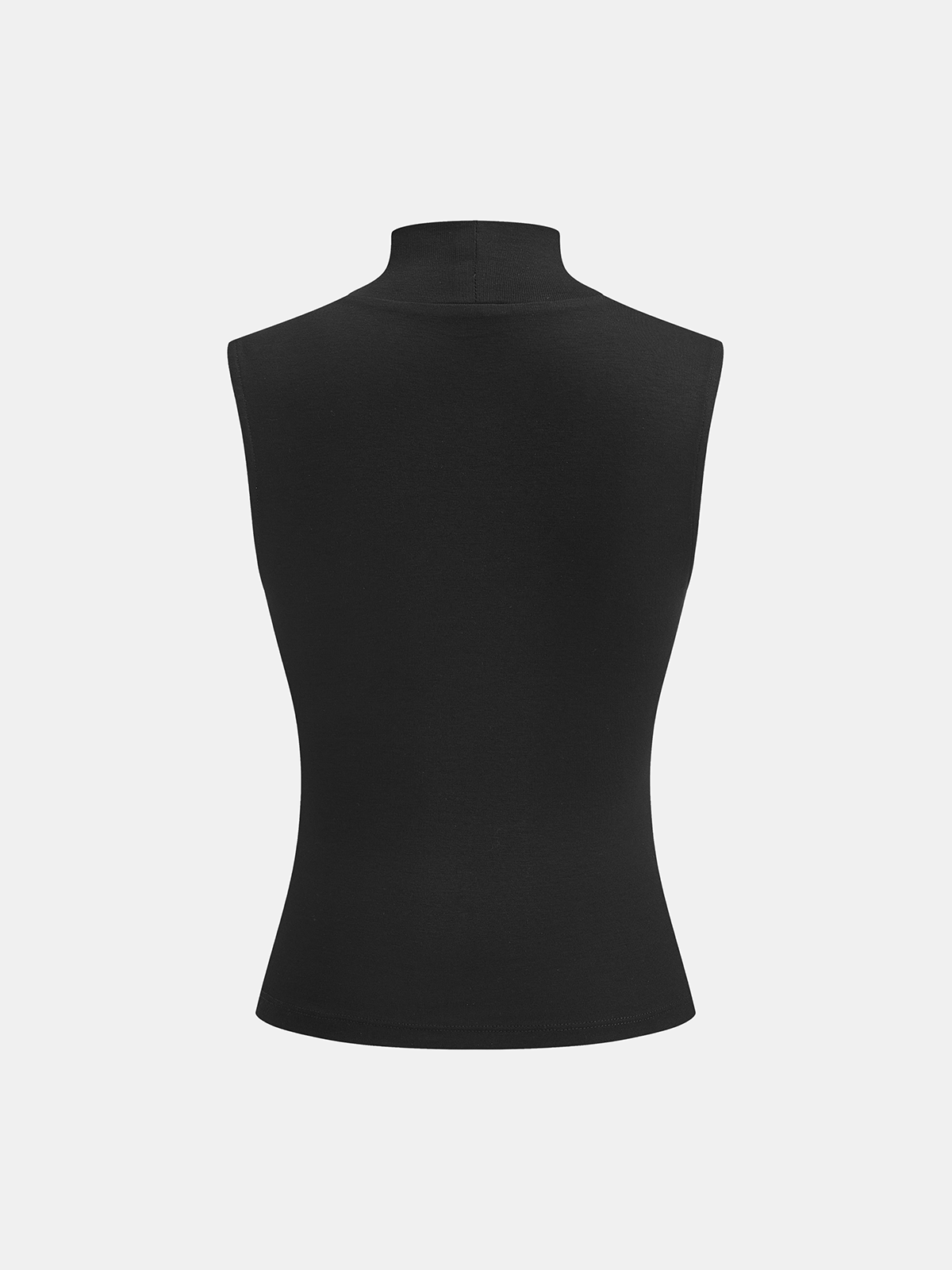 Mock Neck Top and Ruched Satin Skirt Set-Chicvia