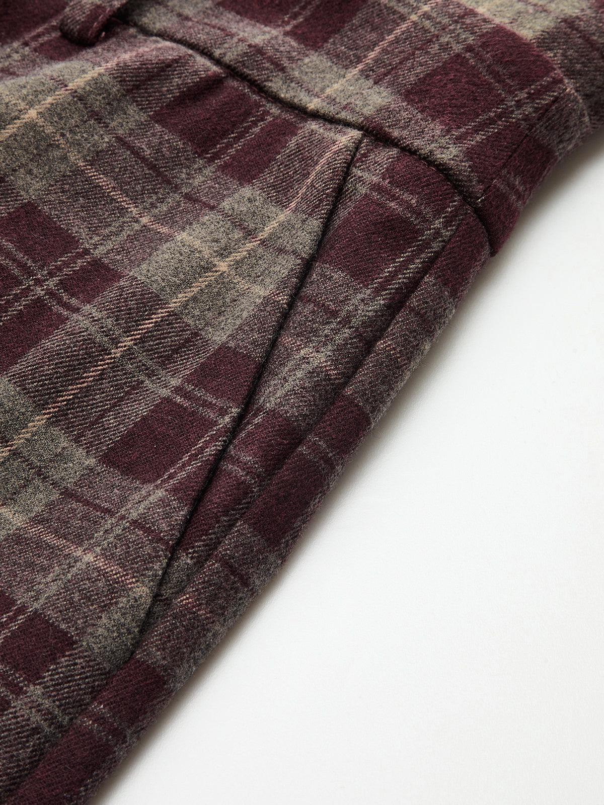 High-Waisted Plaid Wide-Leg Pants-Chicvia