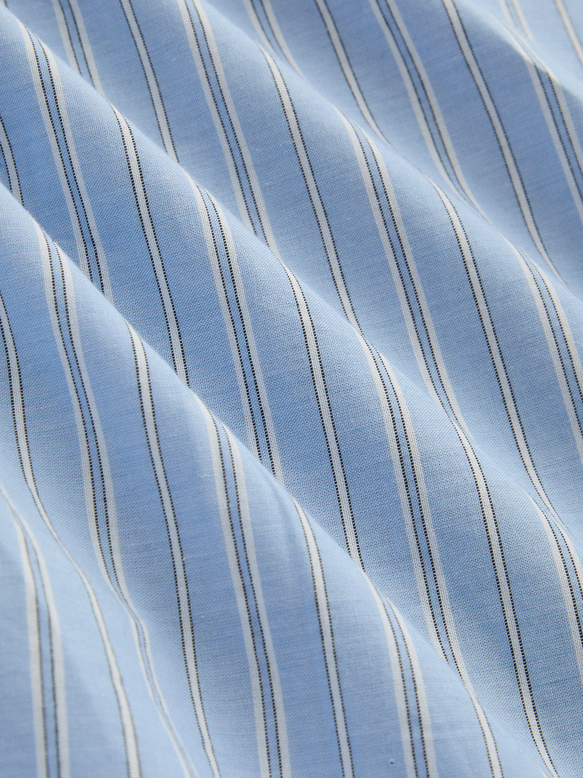 Layered Cable-Knit Striped Shirt Cardigan-Chicvia