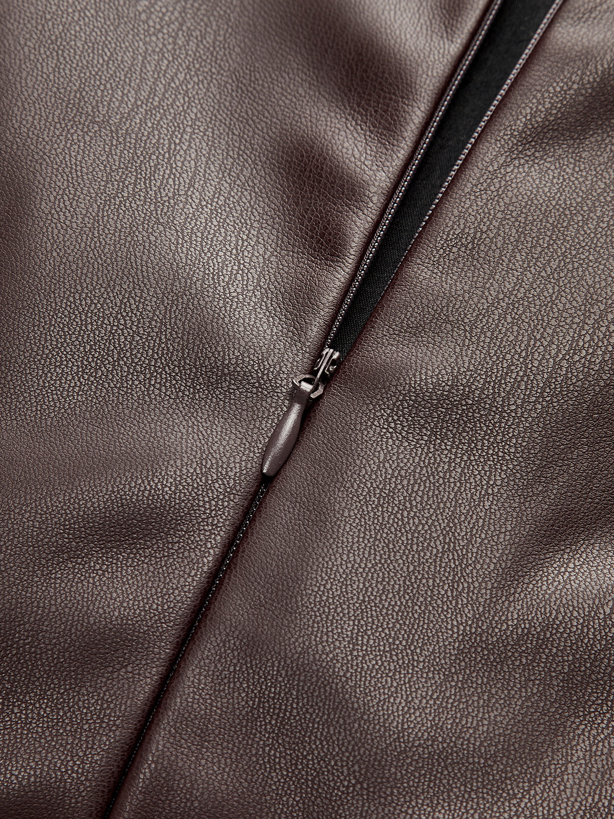 Faux Leather Waist Ruched Dress-Chicvia