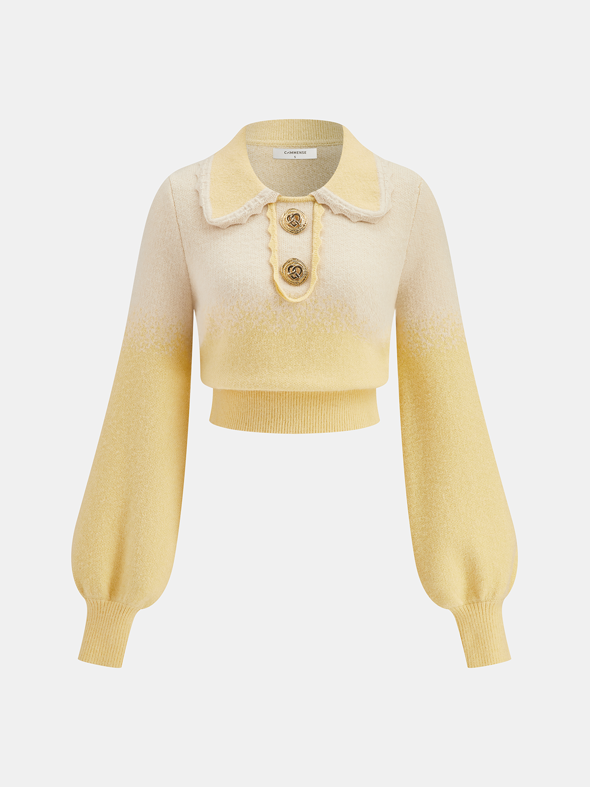 Ombre Knitted Top and Mini Skirt Set-Chicvia