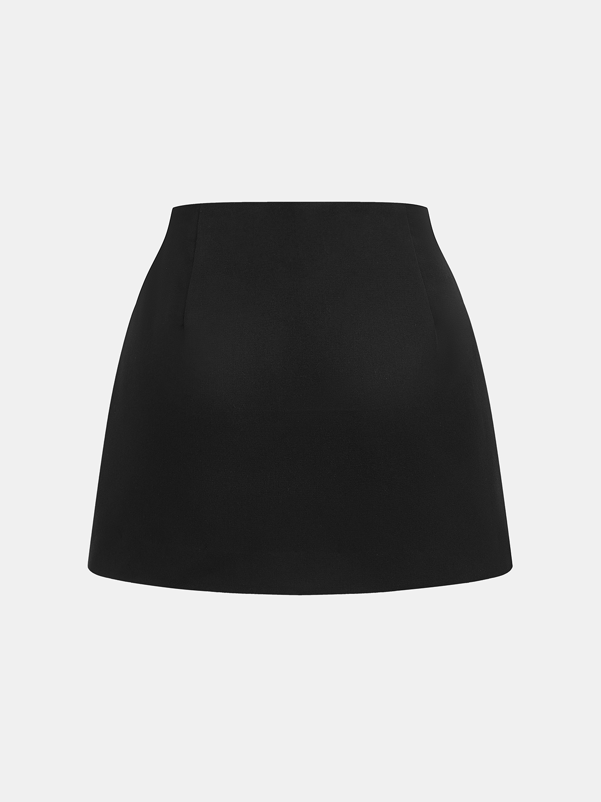 Embellished Strap Detail Mini Skirt-Chicvia