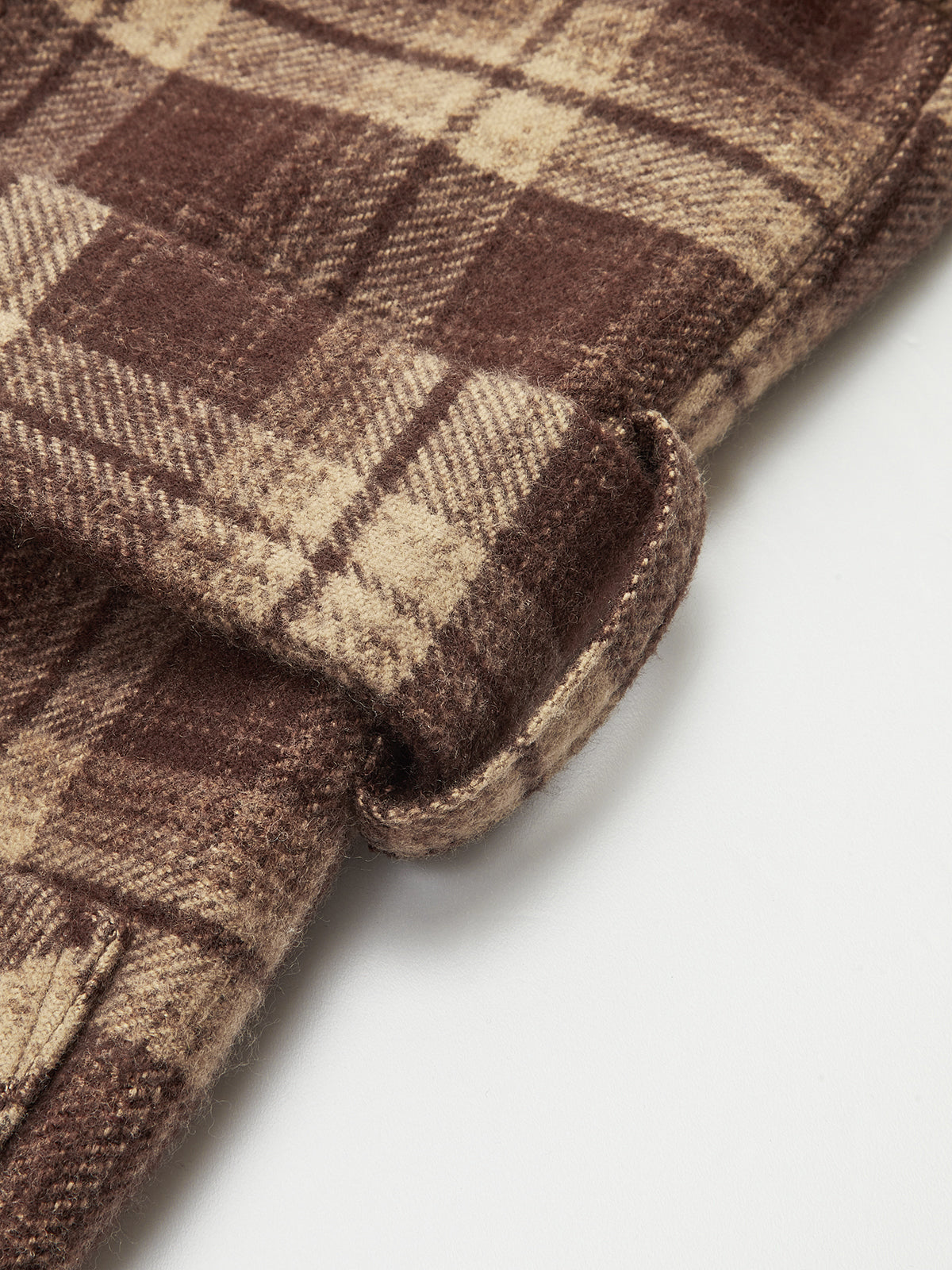 Plaid Belted Trench Coat-Chicvia