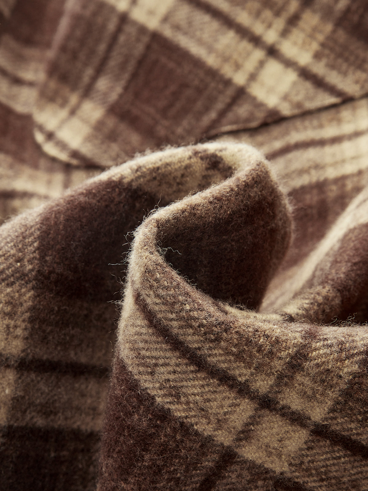 Plaid Belted Trench Coat-Chicvia