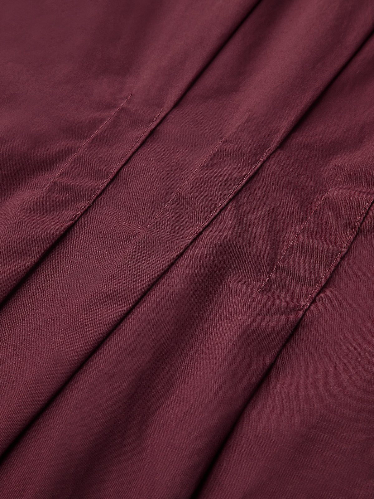 Pleated Peplum Shirt with Collar Detail-Chicvia