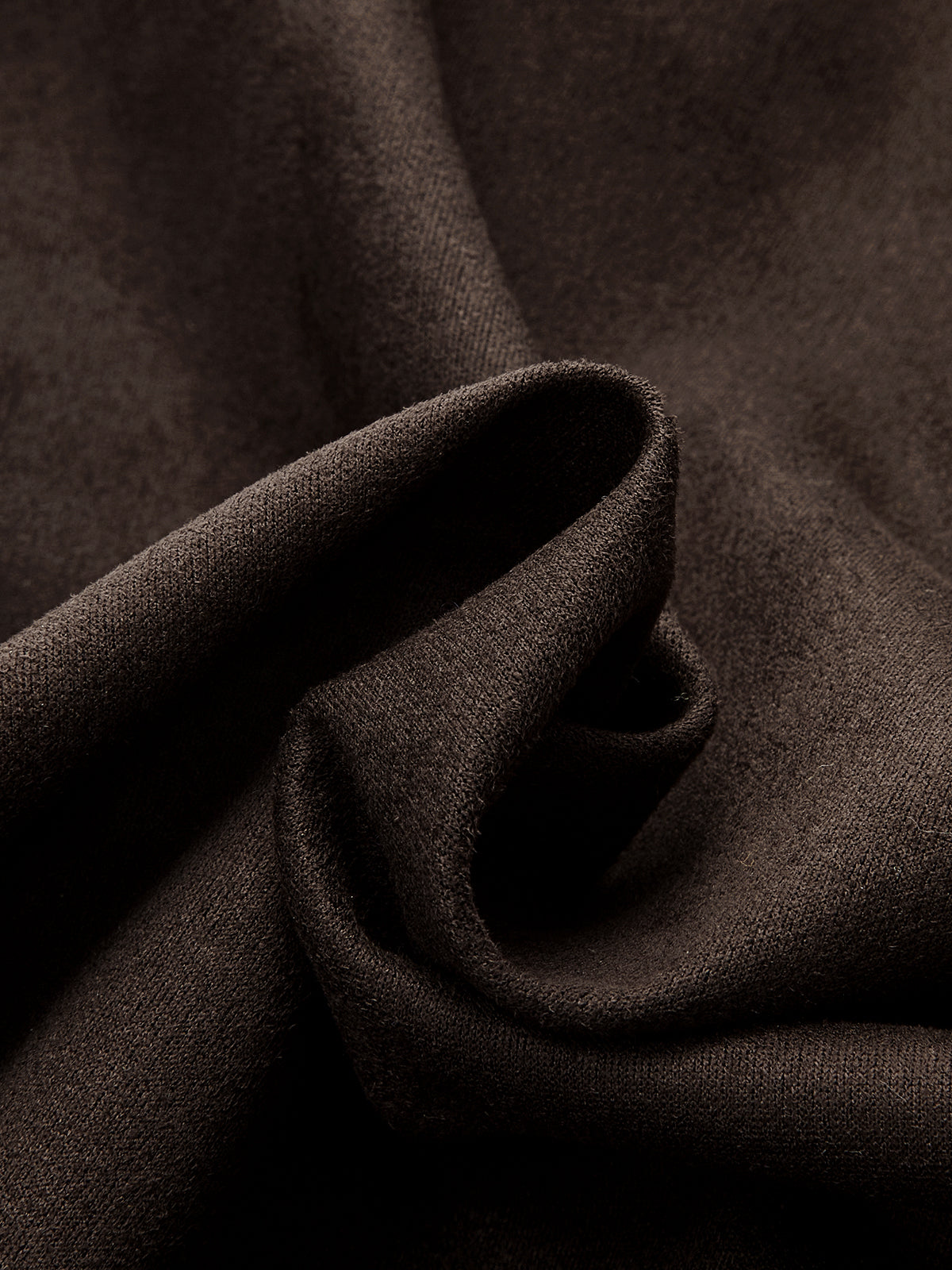 Hollow Hem Suede Effect Jacket-Chicvia