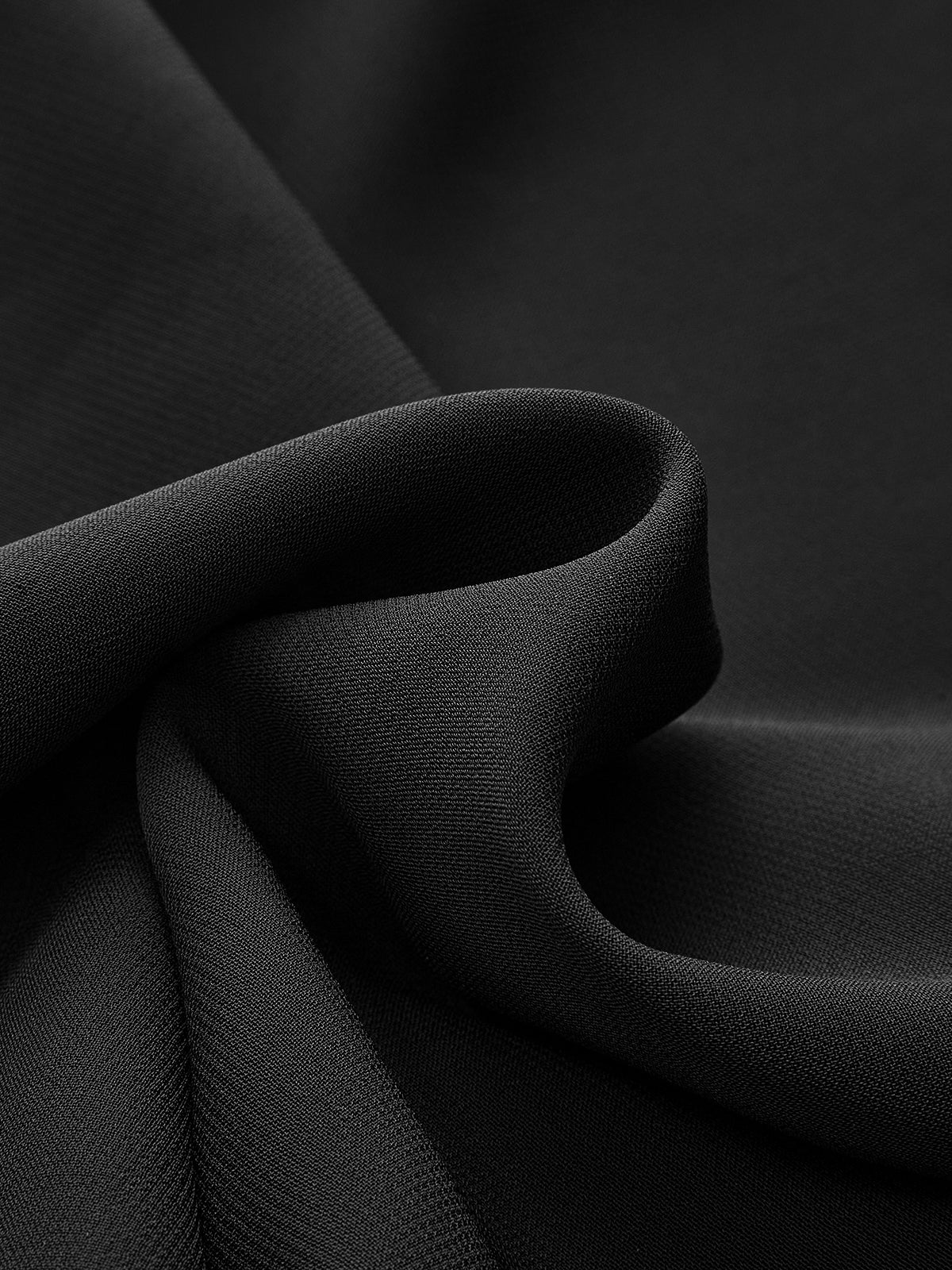 Chiffon Long Sleeve Ruched V-Neck Maxi Dress-Chicvia