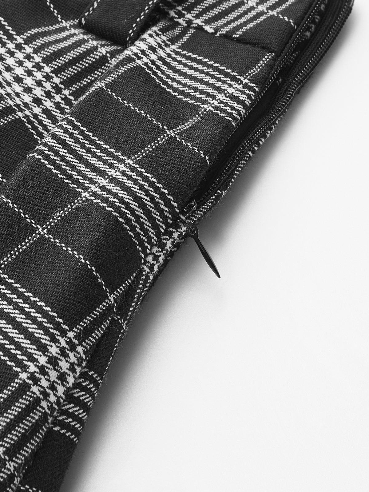 Plaid Pleated Mini Skirt-Chicvia