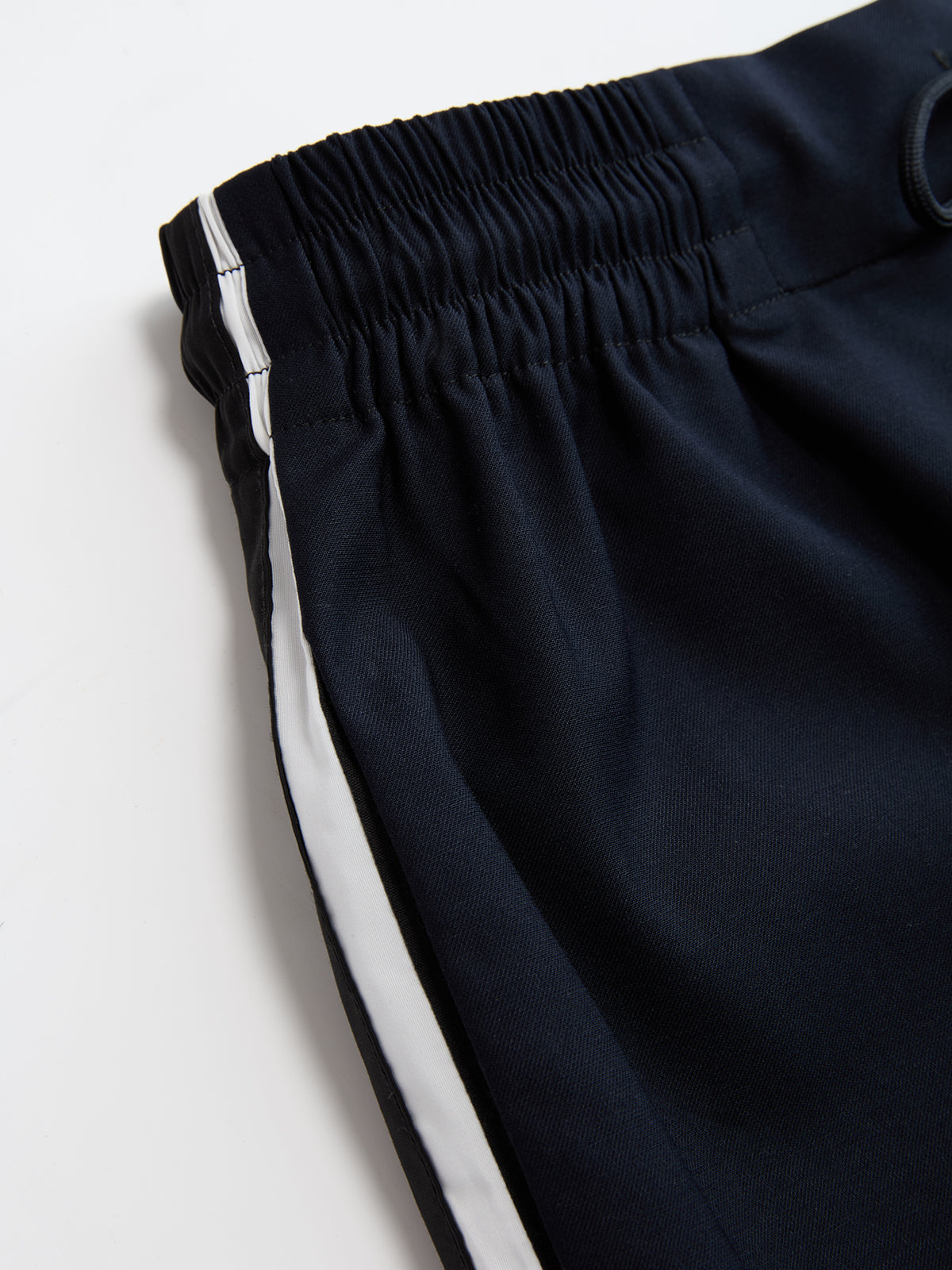 Drawstring Waist Wide Leg Pants-Chicvia