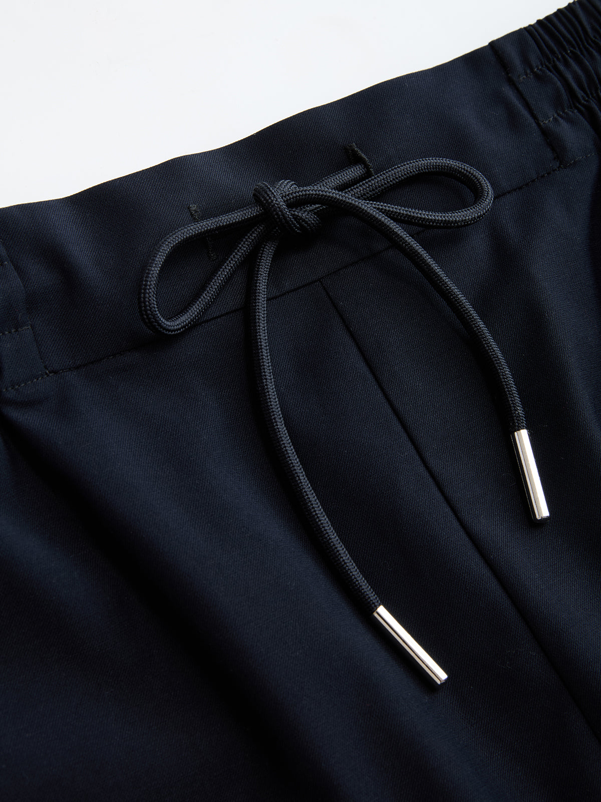 Drawstring Waist Wide Leg Pants-Chicvia