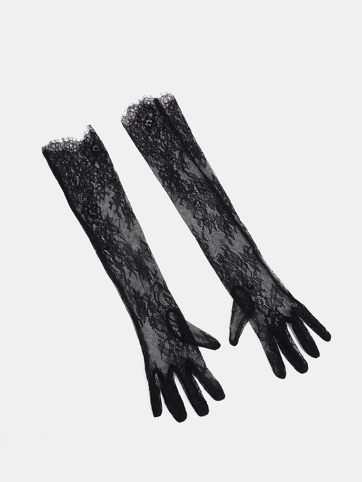 Lace Long Gloves-Chicvia