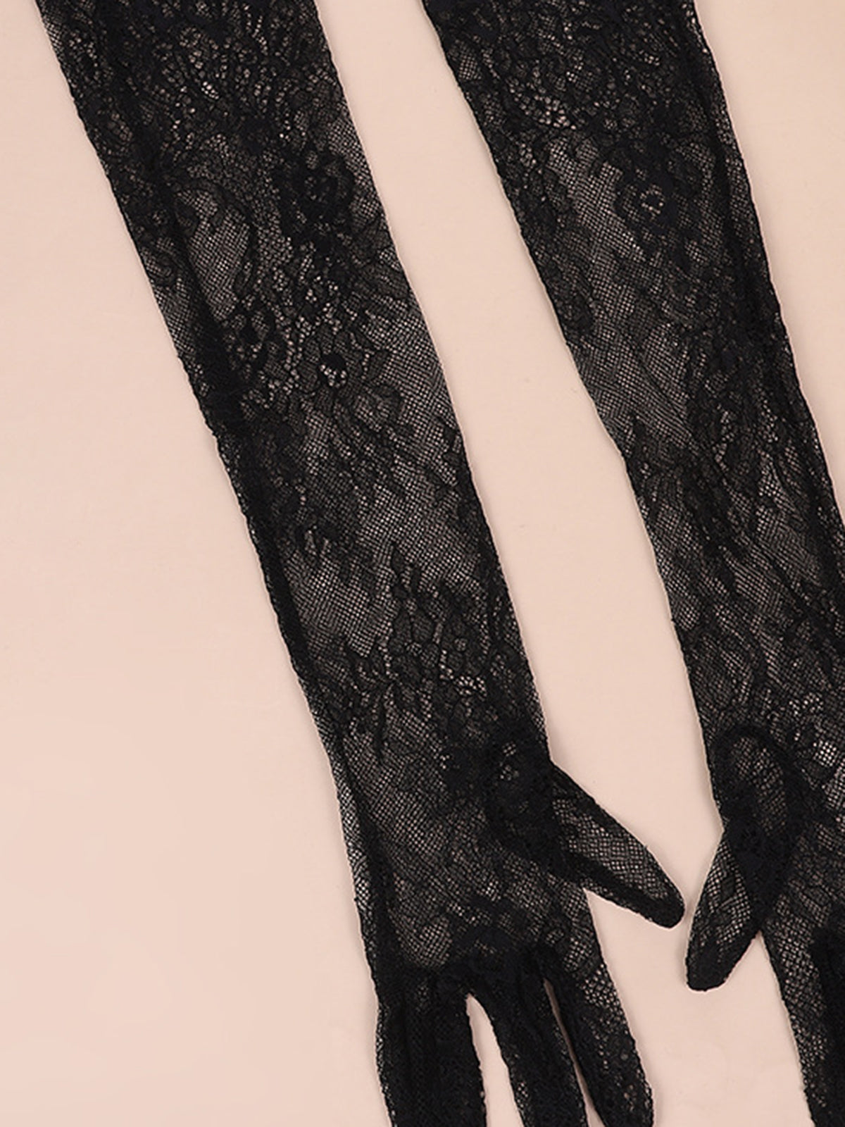 Lace Long Gloves-Chicvia