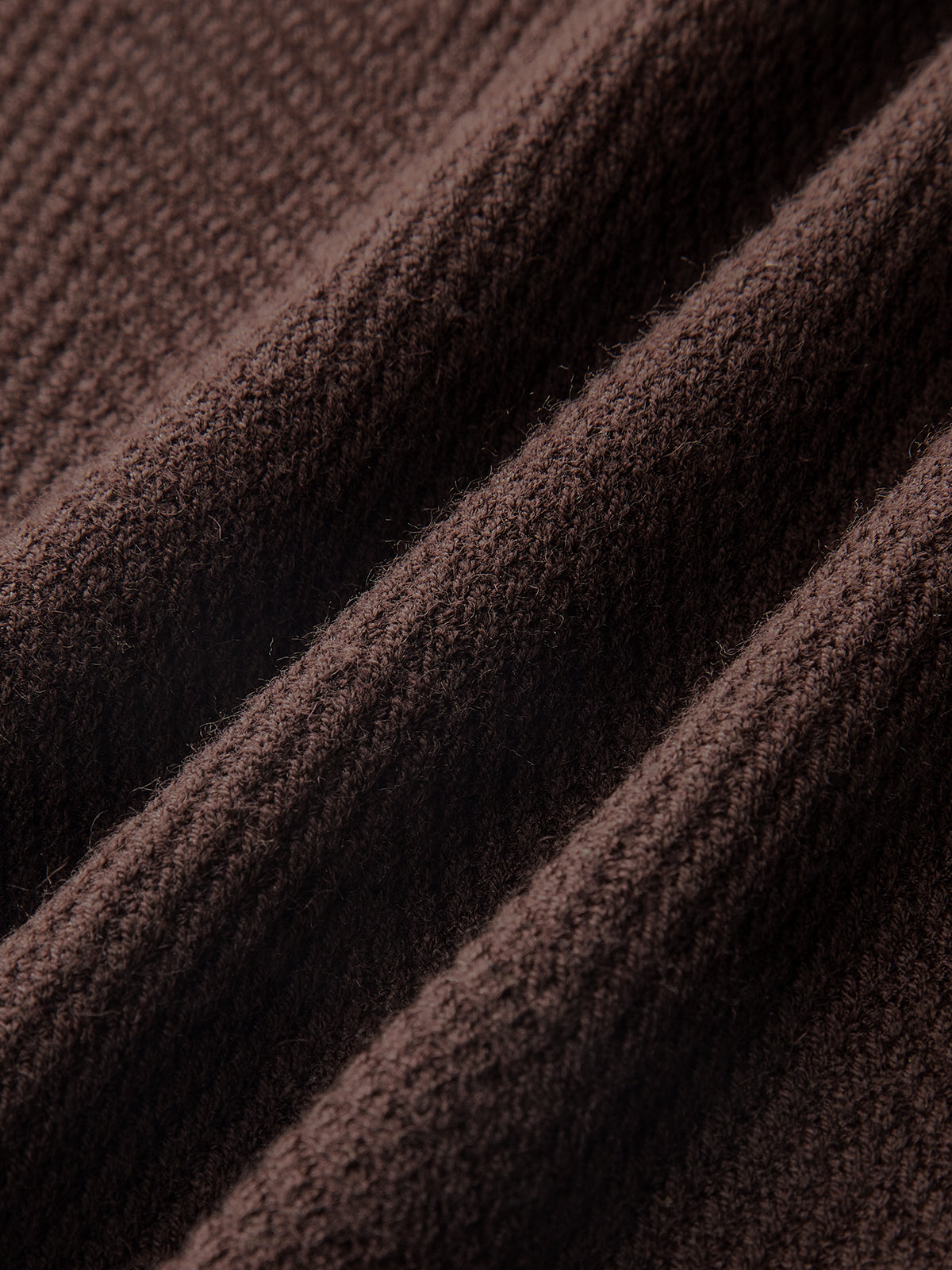 Herringbone Mock Neck Knit Top-Chicvia