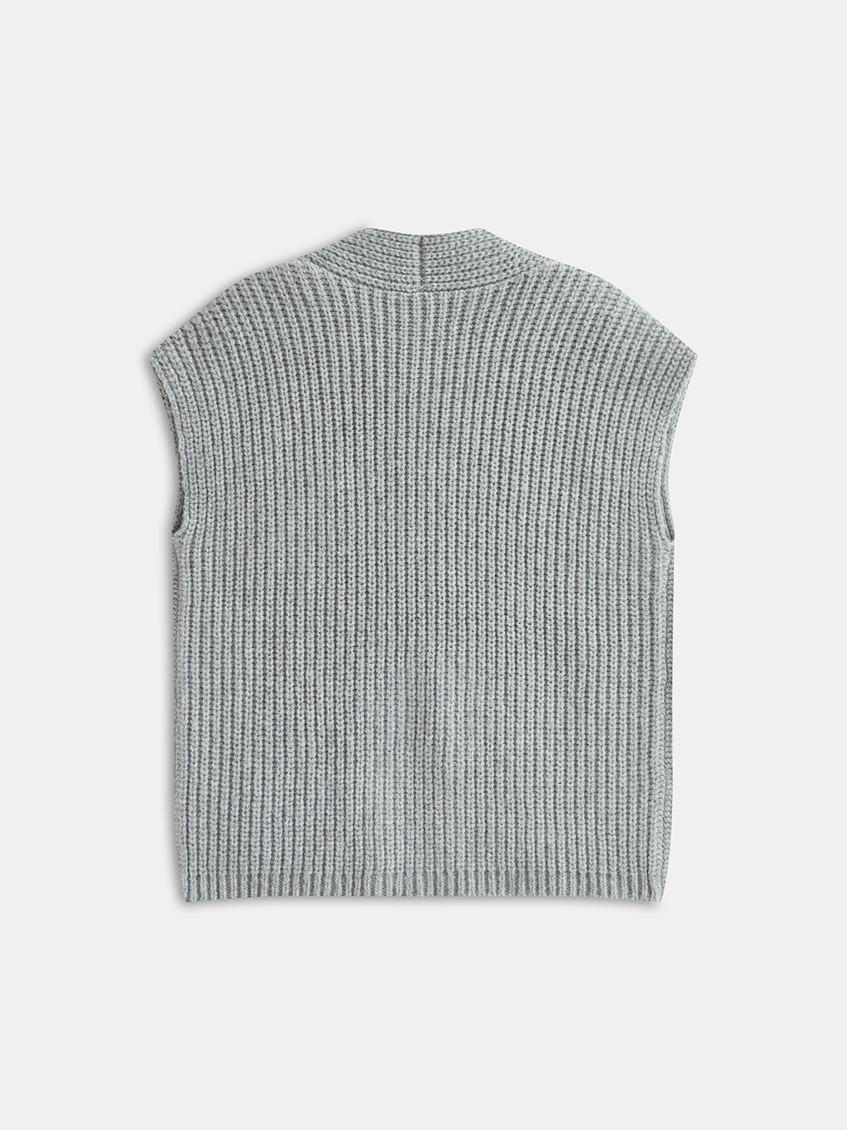 Buckle Detail Sweater Vest-Chicvia