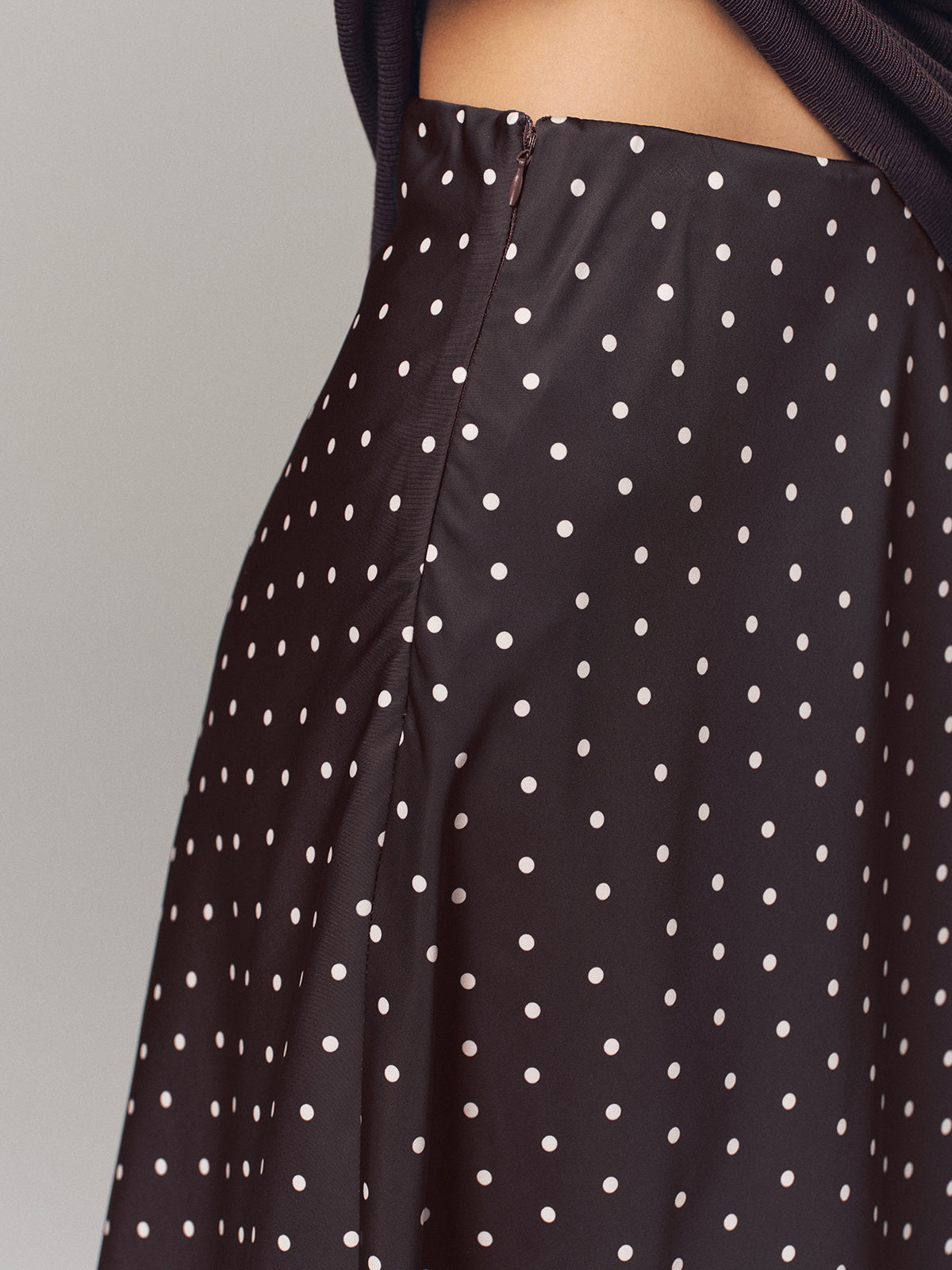 Polka Dot Maxi Skirt-Chicvia