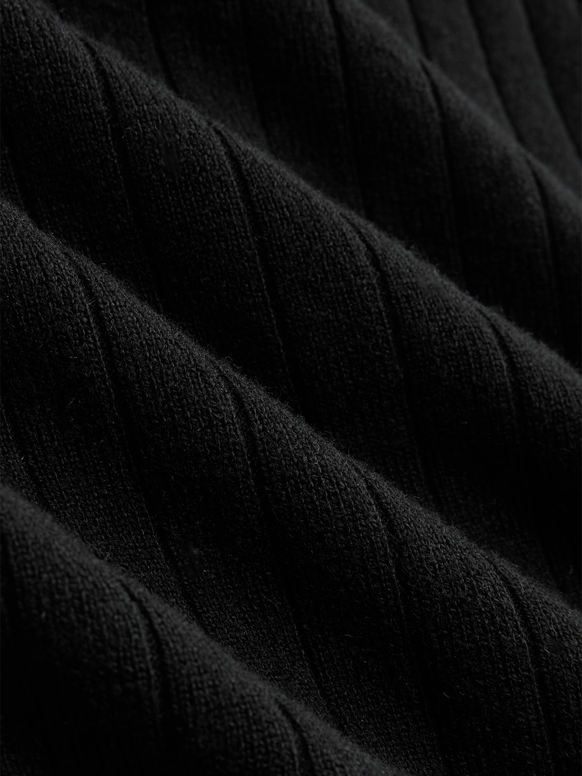 Contrast-Trim Rib-Knit Cardigan & Midi Skirt Set-Chicvia