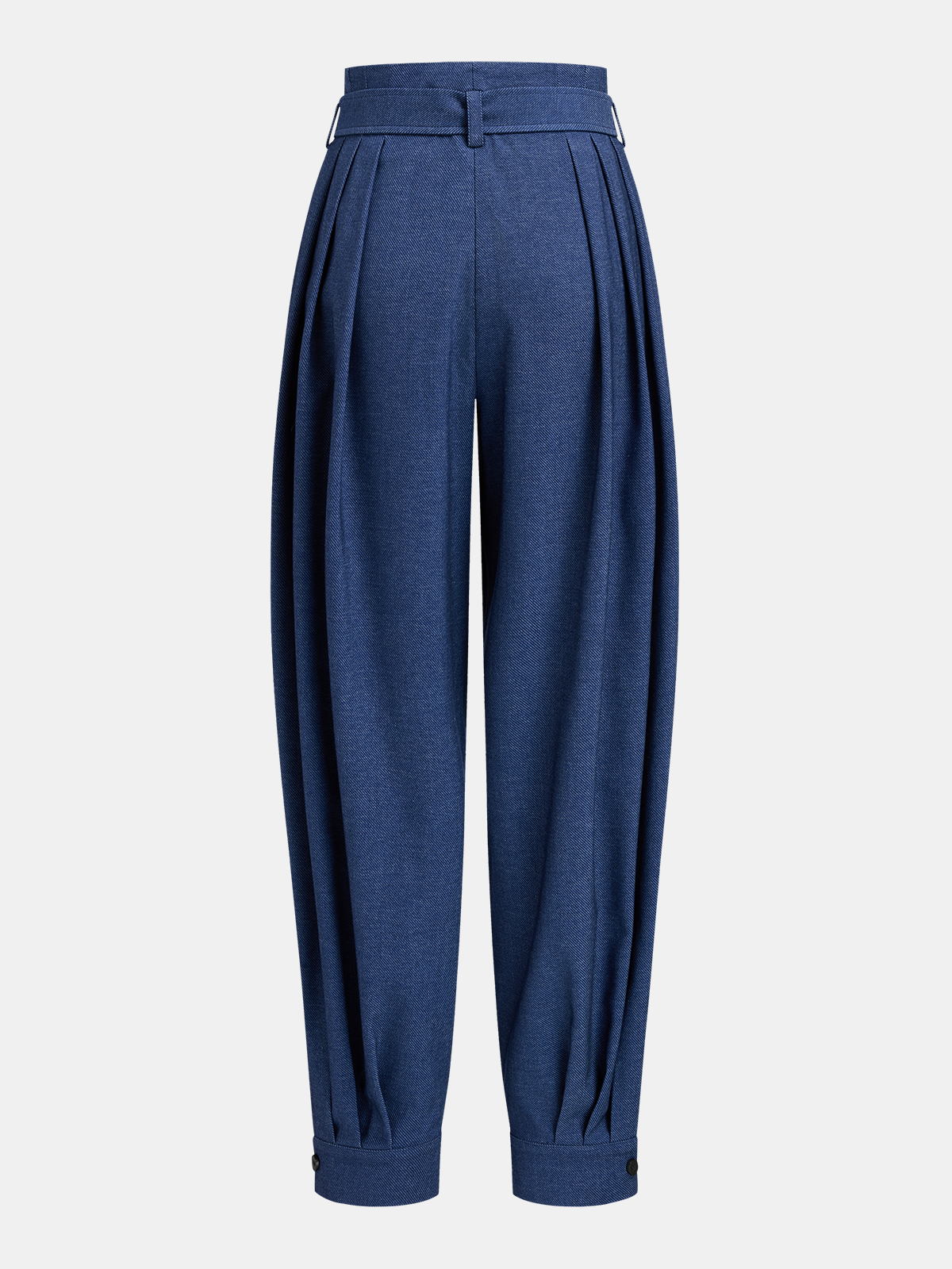 High-Waist Belted Balloon Cuff Pants-Chicvia