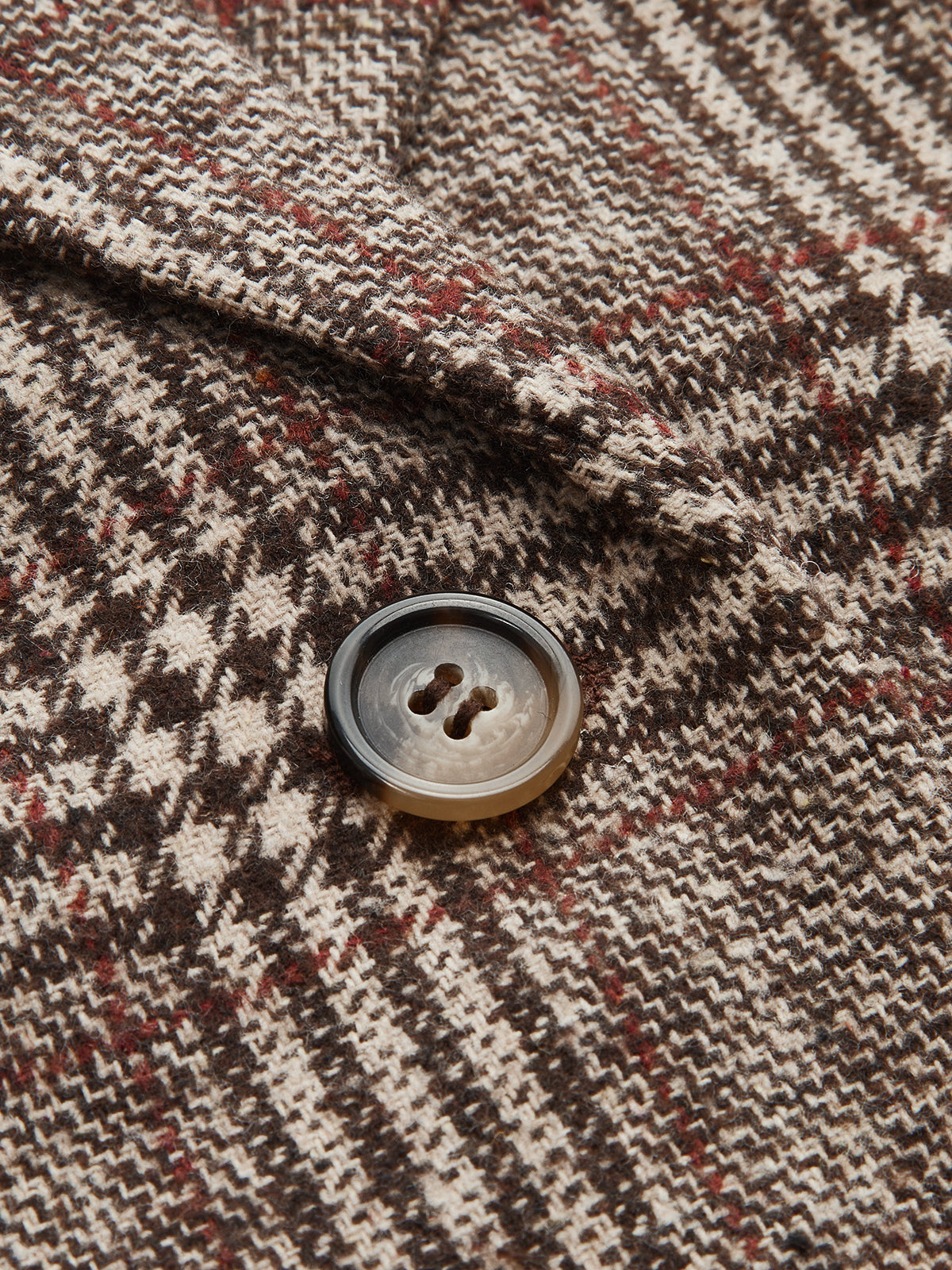 Belted Plaid Tweed Blazer-Chicvia