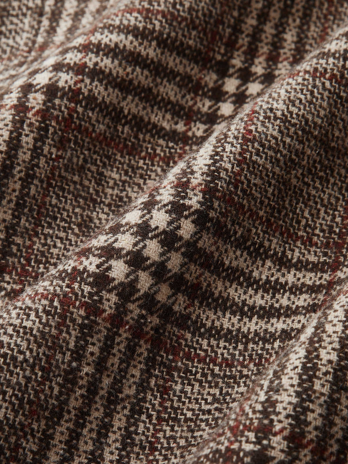 Belted Plaid Tweed Blazer-Chicvia