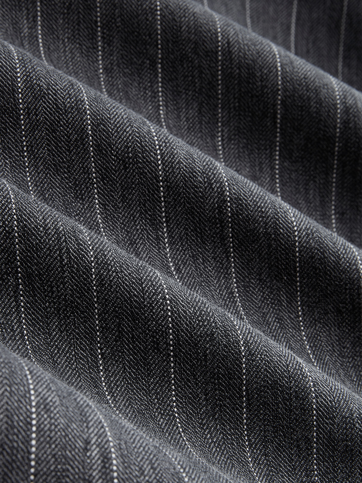 Belted Pinstripe Lapel Blazer-Chicvia