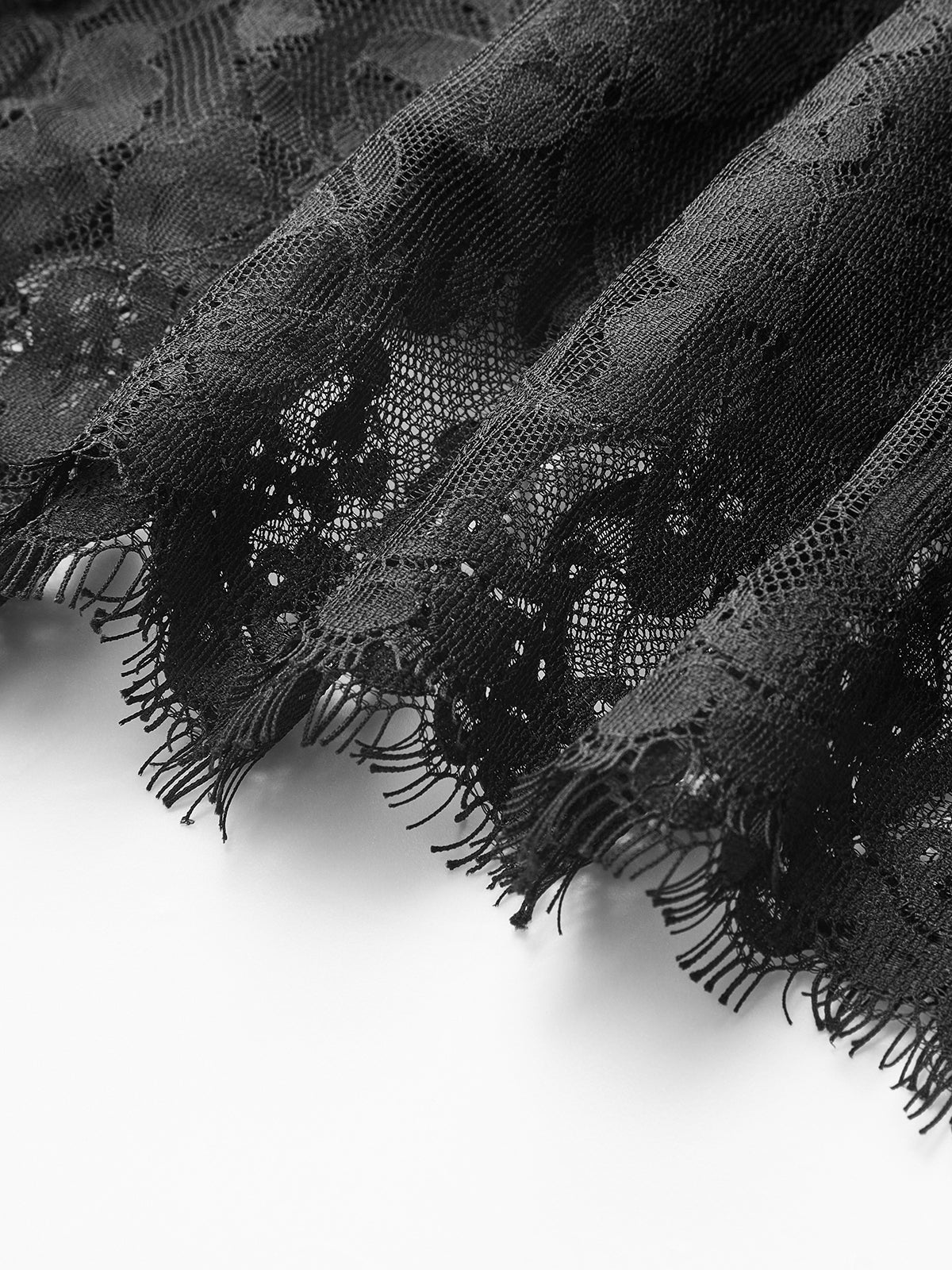 Lace Textured Belted Straight Midi Skirt-Chicvia