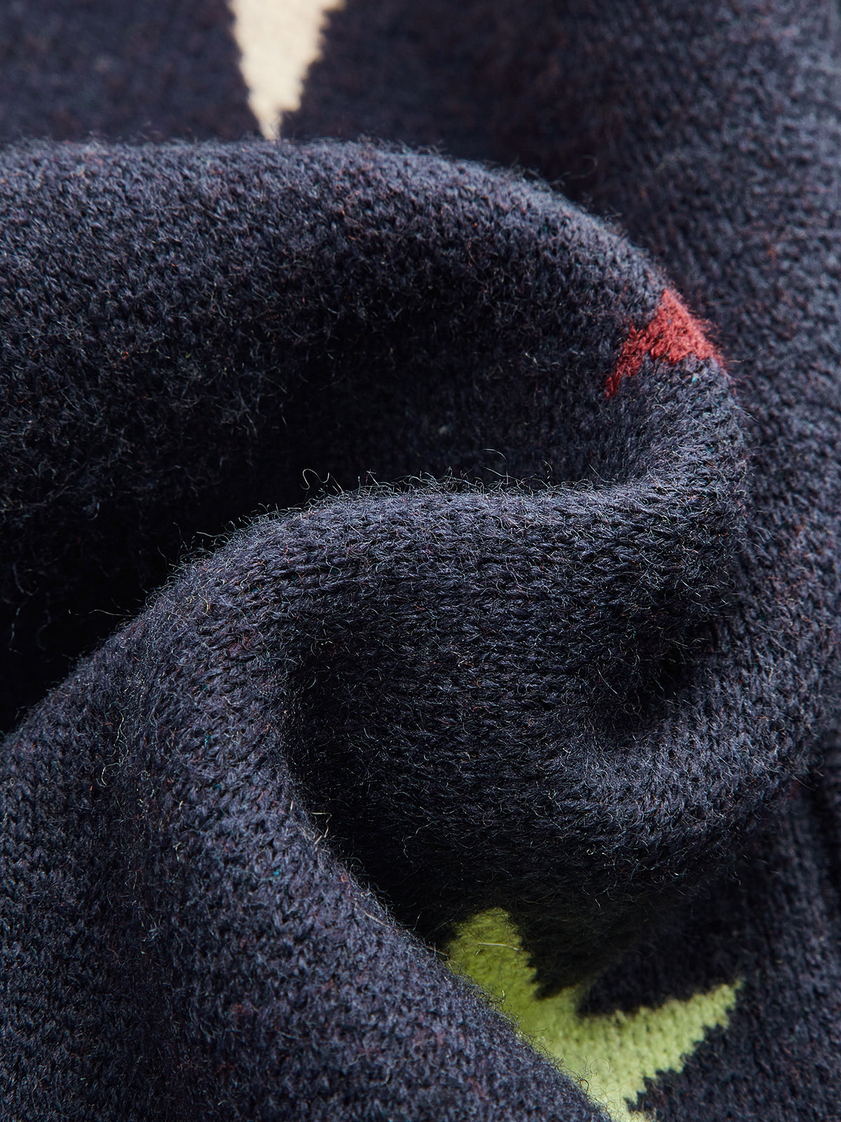 Cashmere-Blend Star-Print V-Neck Cardigan-Chicvia