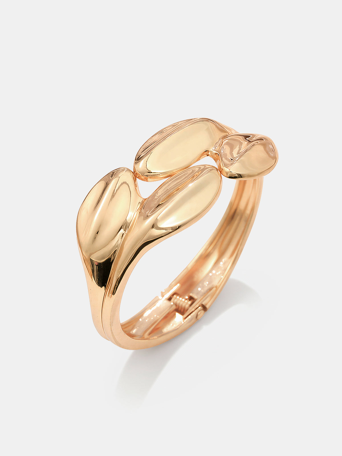 Irregular Sculpted Cuff Bracelet-Chicvia