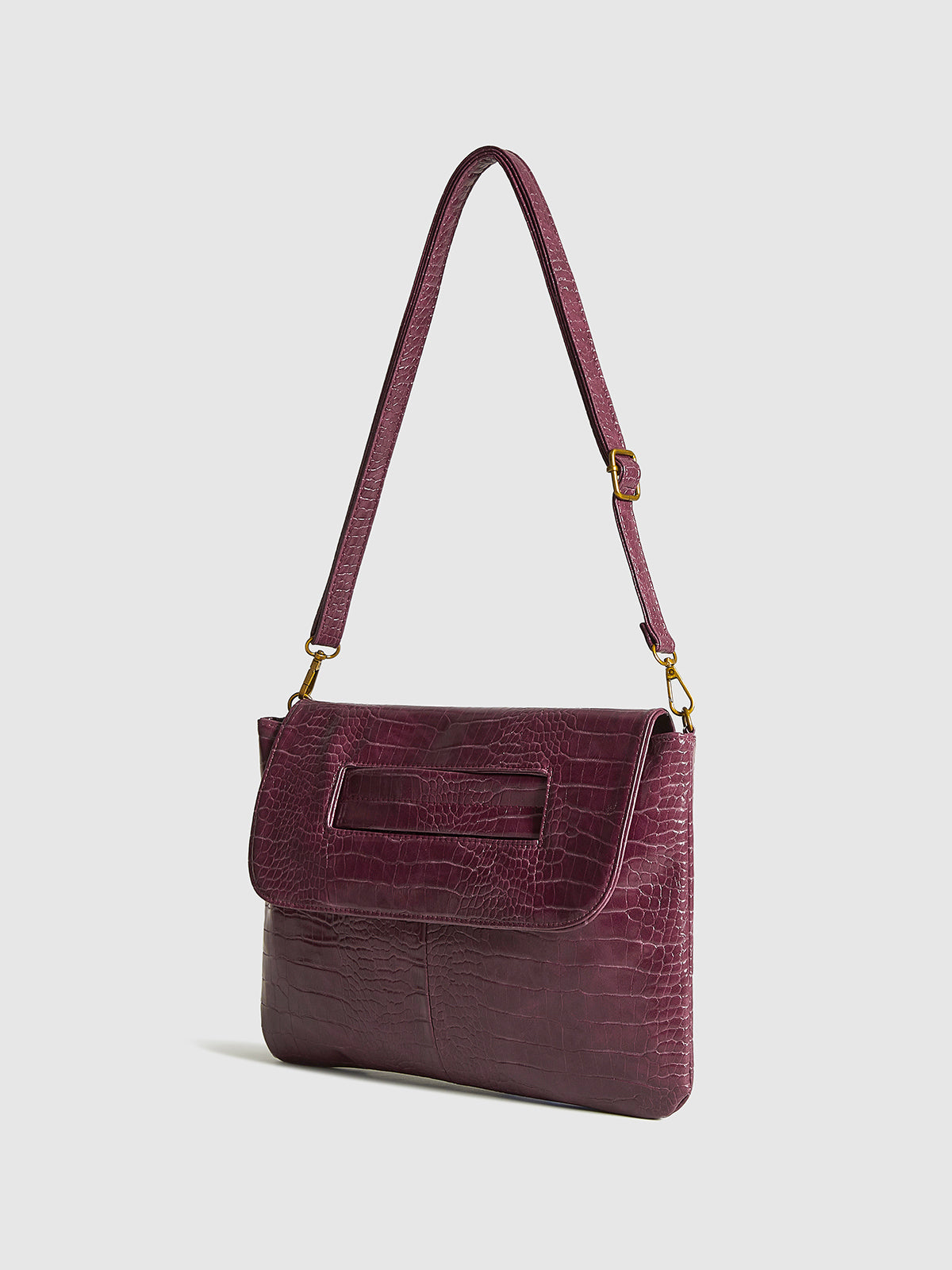 Crocodile Pattern Large Capacity Clutch Briefcase-Chicvia