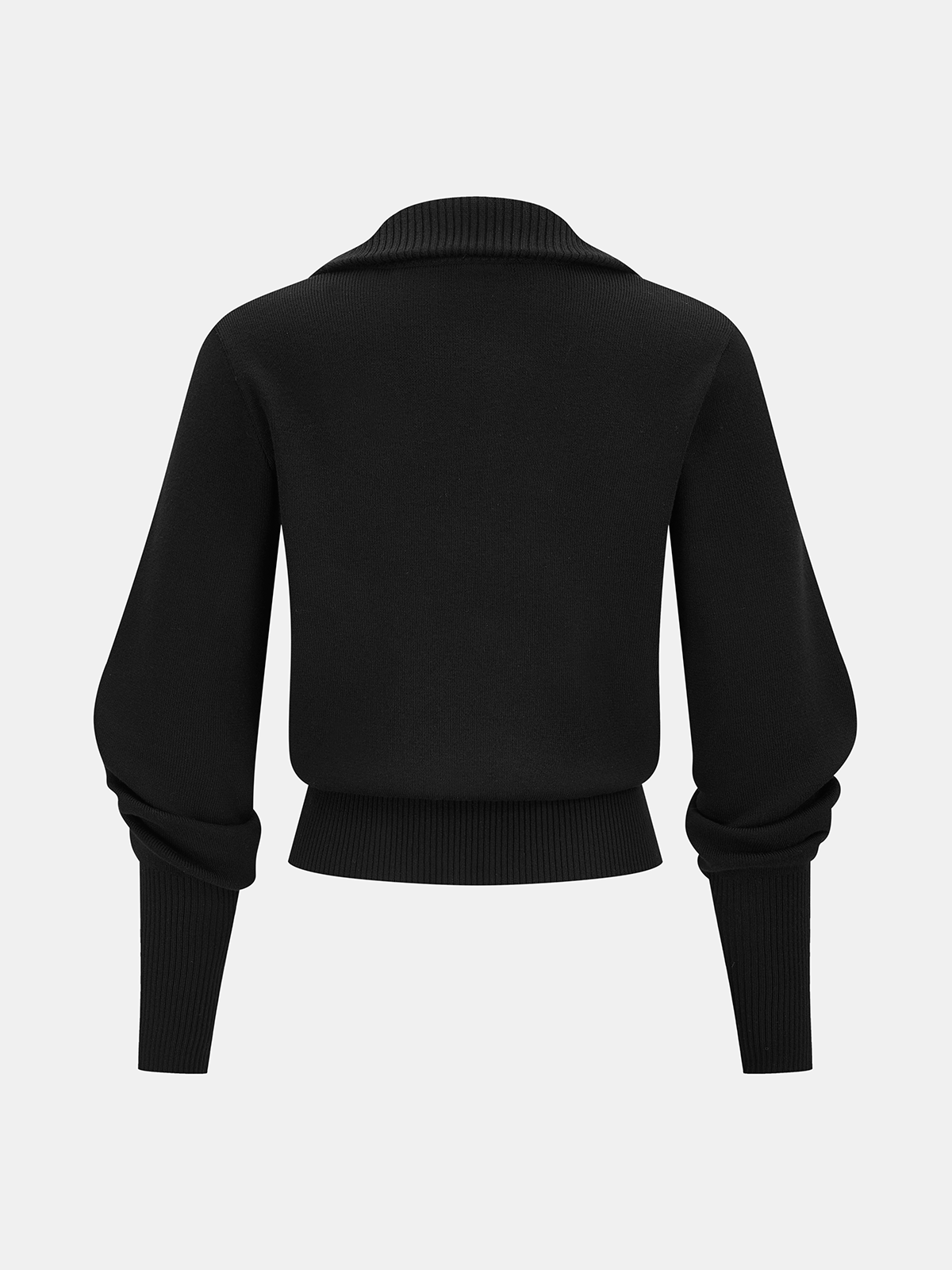 Knit Zipper Jacket & Pencil Skirt Set-Chicvia