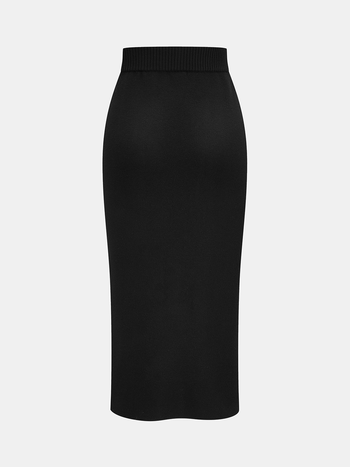 Knit Zipper Jacket & Pencil Skirt Set-Chicvia