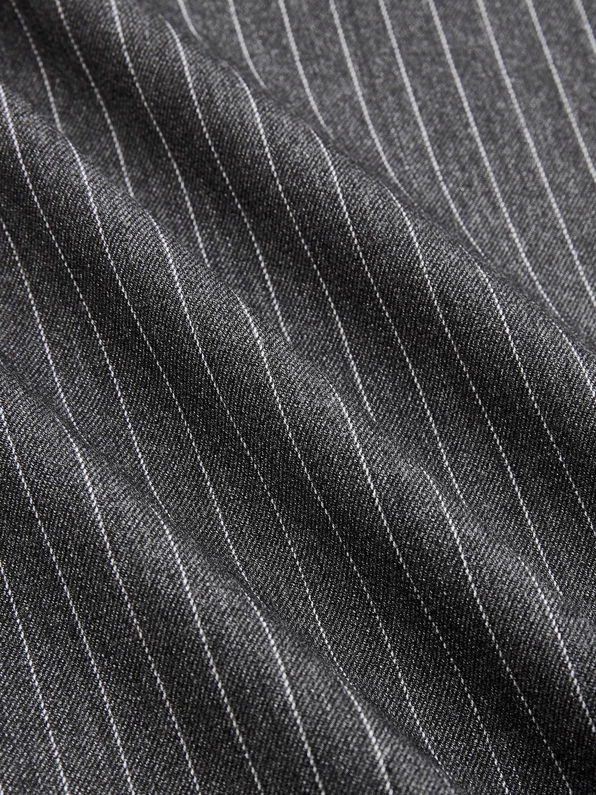 Faux-Leather Panel Striped Wide-Leg Pants-Chicvia