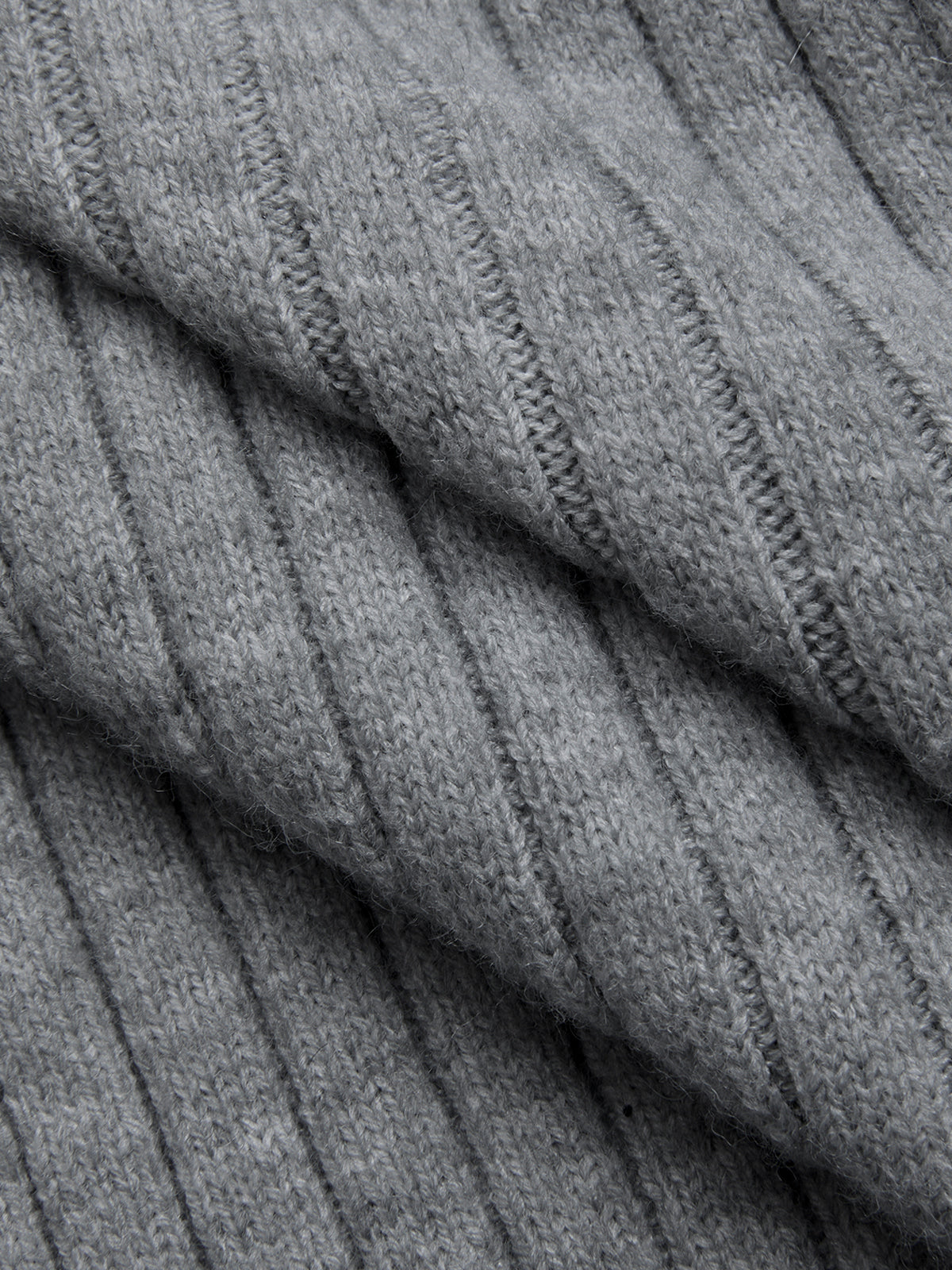 Mock Neck Cinched Waist Ribbed Knit Dress-Chicvia