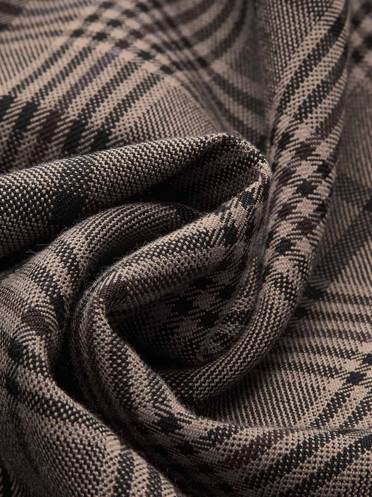 Plaid Wide-Leg Pants-Chicvia