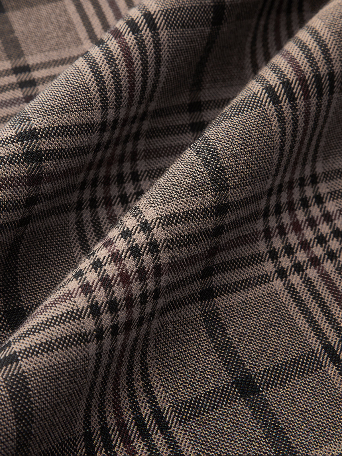 Plaid Wide-Leg Pants-Chicvia