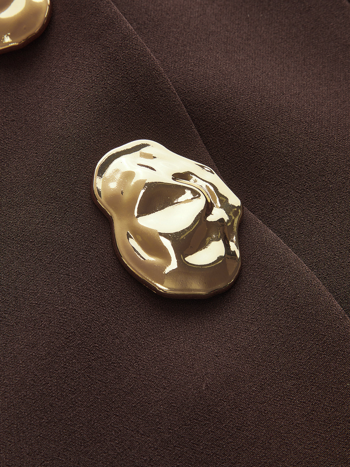 Metal Button Tailored Blazer-Chicvia