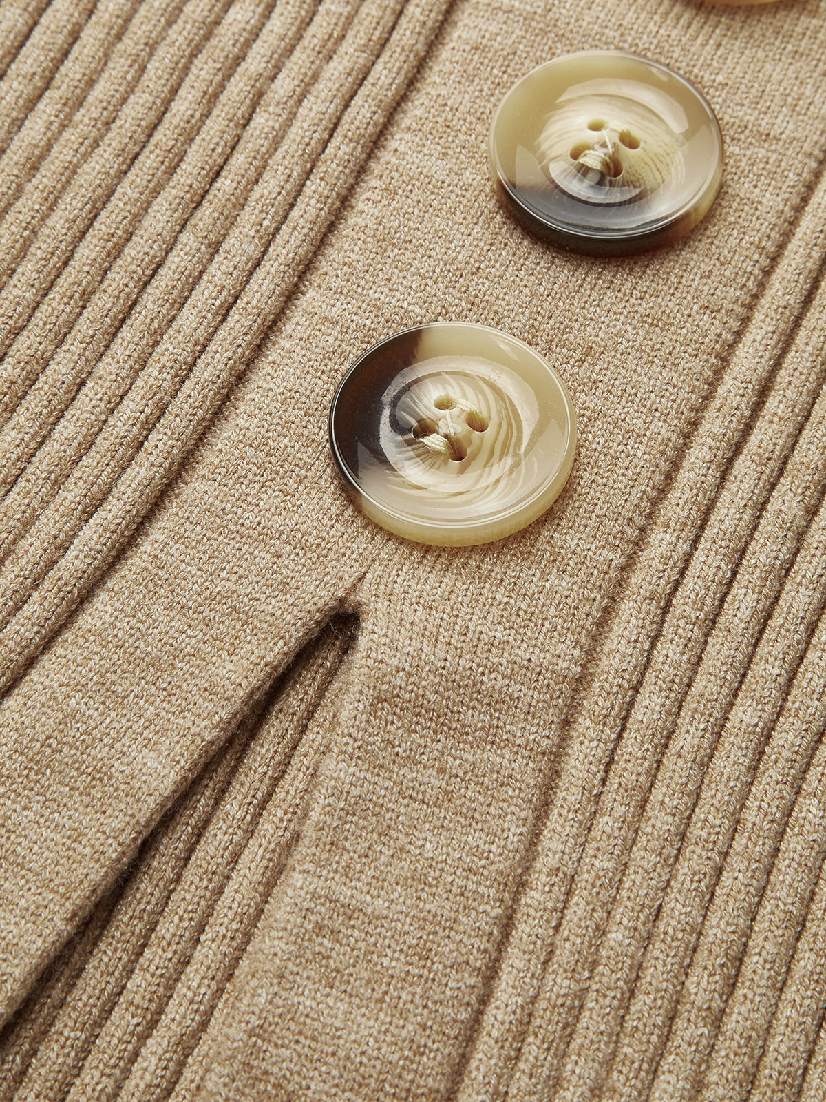 Ribbed Side-Slit Sweater & Midi Skirt Set-Chicvia