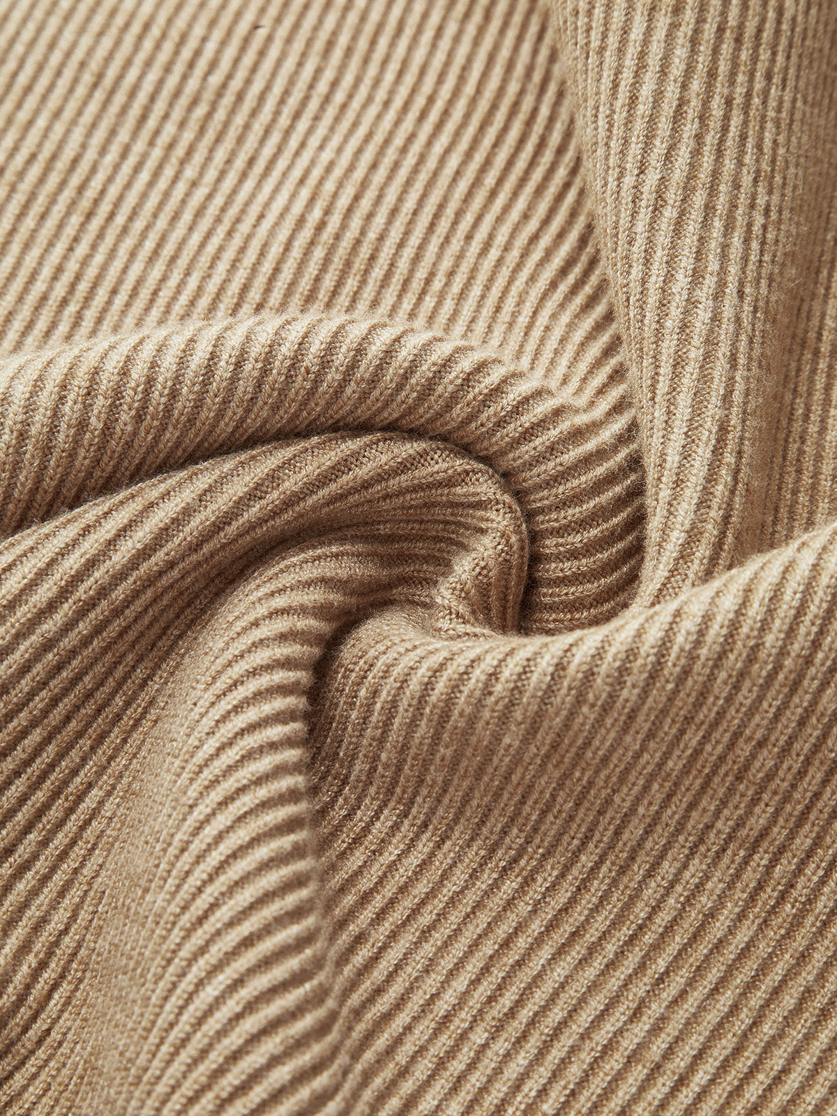 Ribbed Side-Slit Sweater & Midi Skirt Set-Chicvia