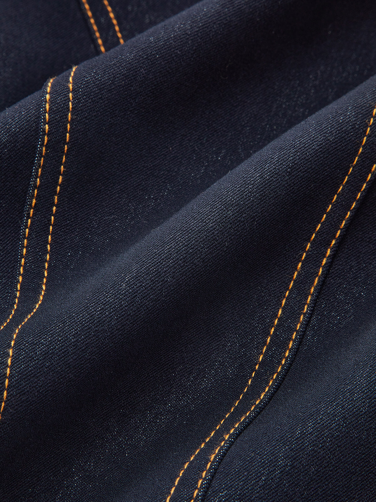 Faux Denim Metal Button Stand-Collar Blazer-Chicvia