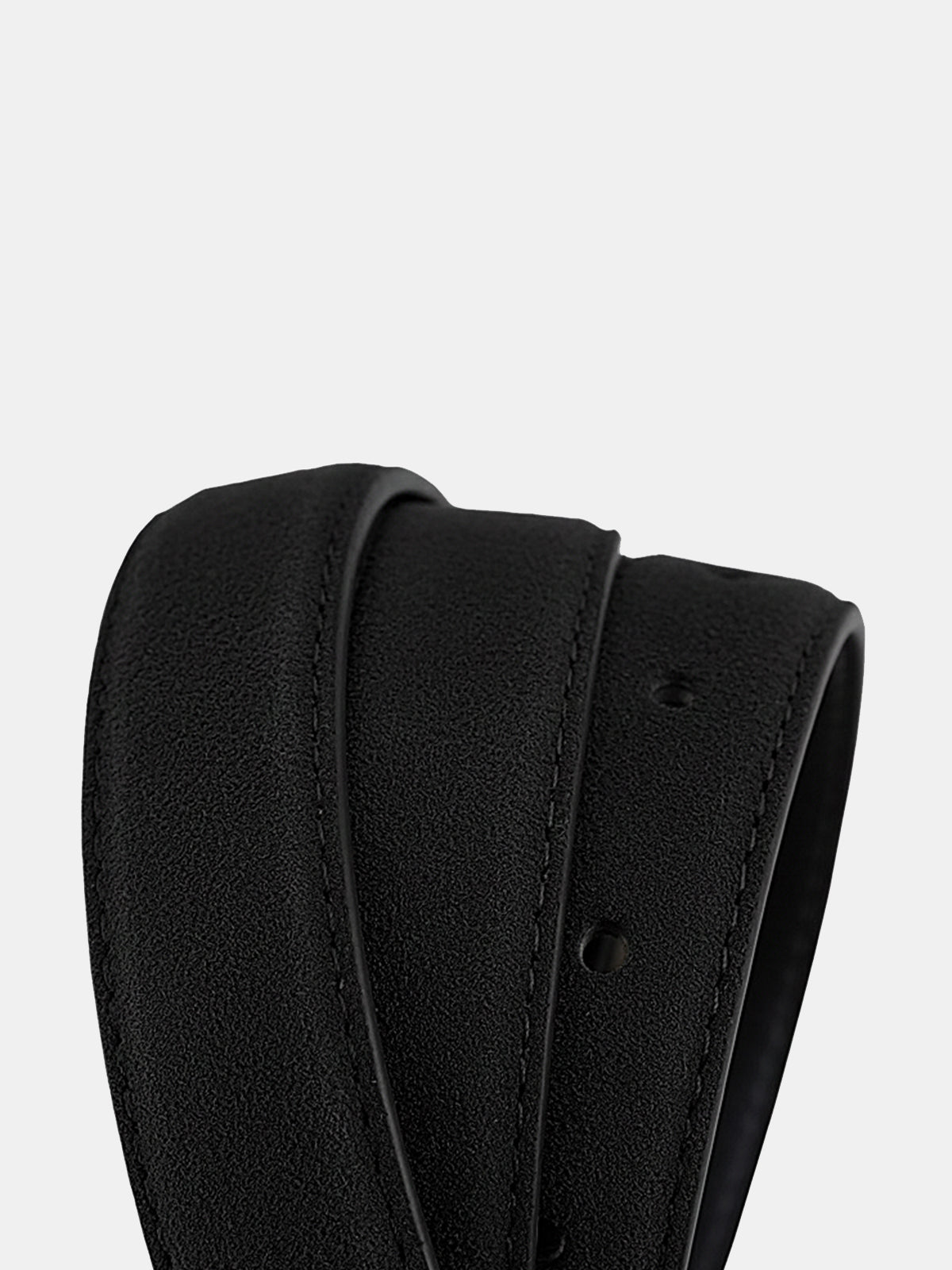 Multi-Bar Buckle Leather Belt-Chicvia
