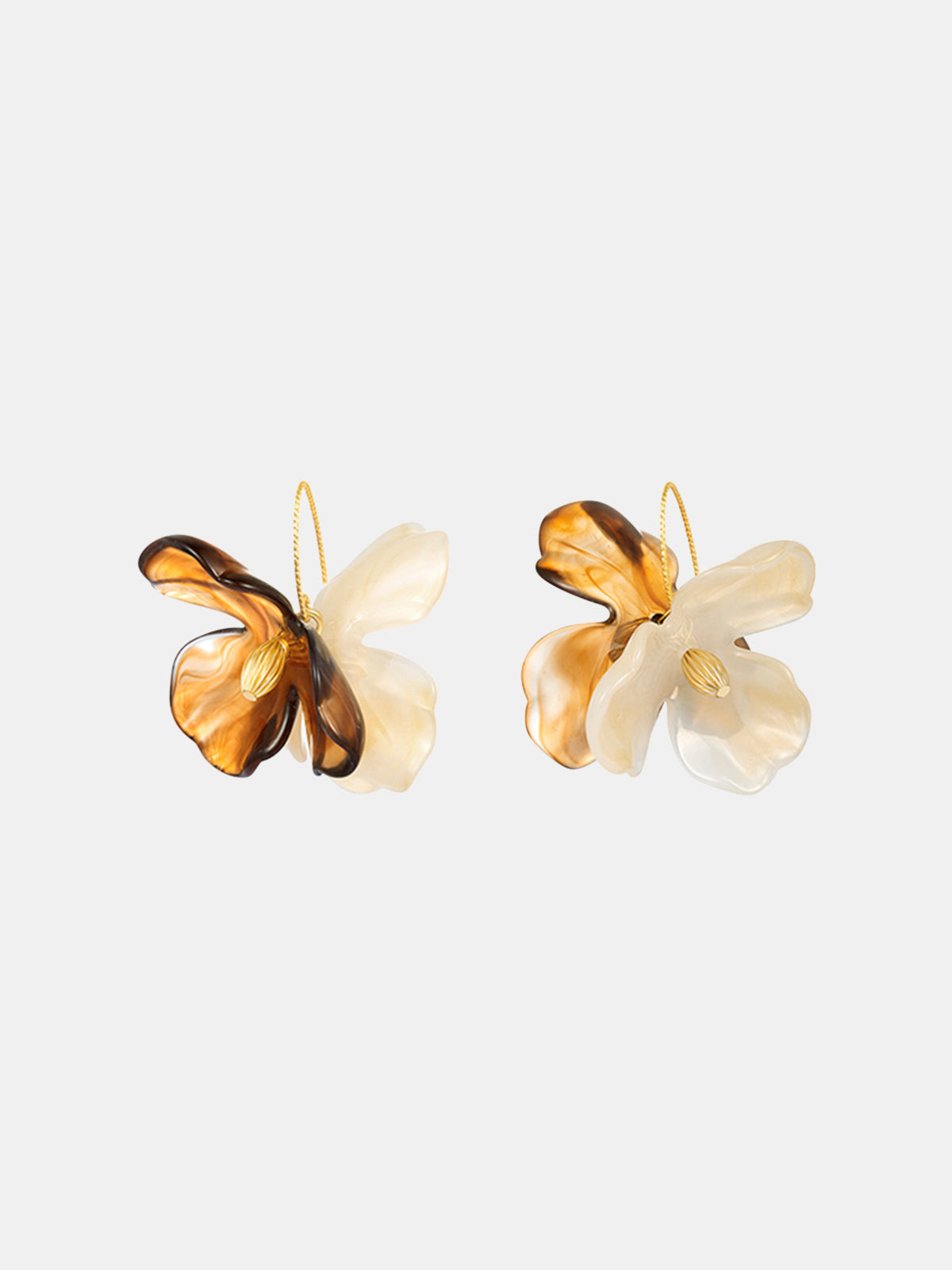 Maillard Flower Hook Earrings-Chicvia