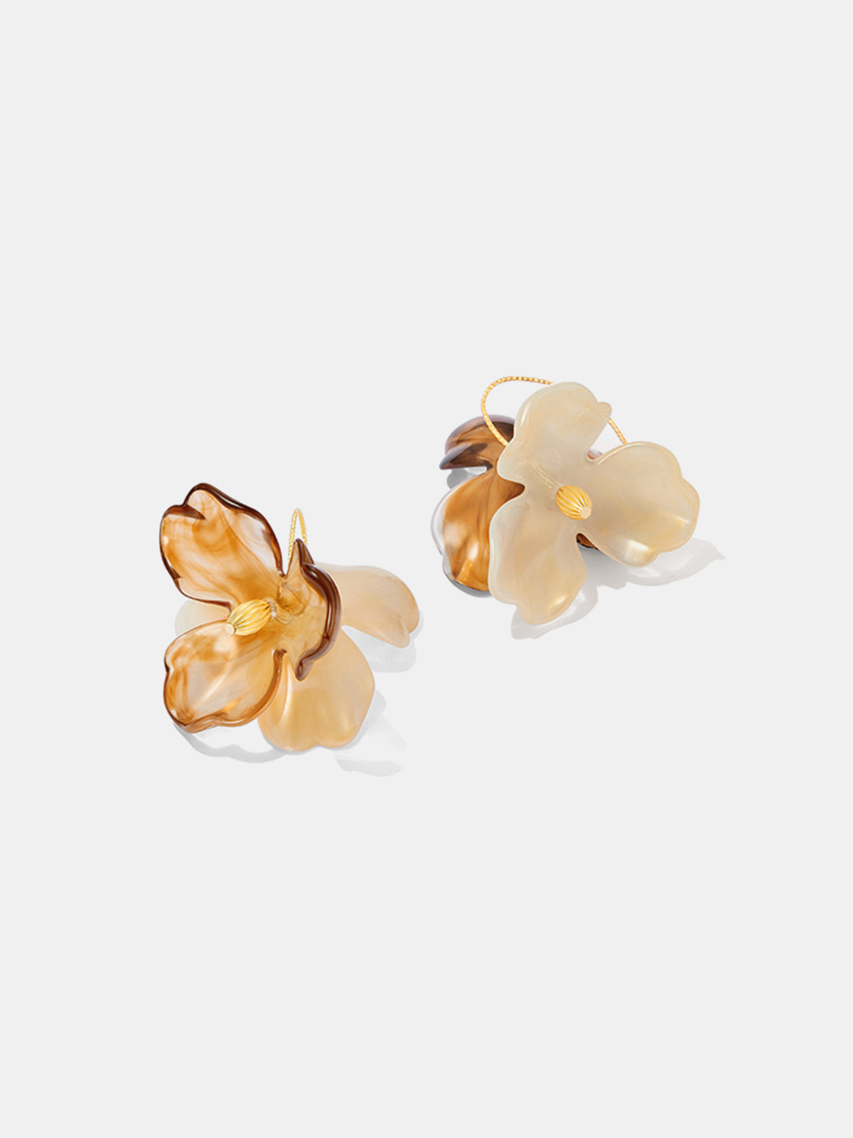 Maillard Flower Hook Earrings-Chicvia