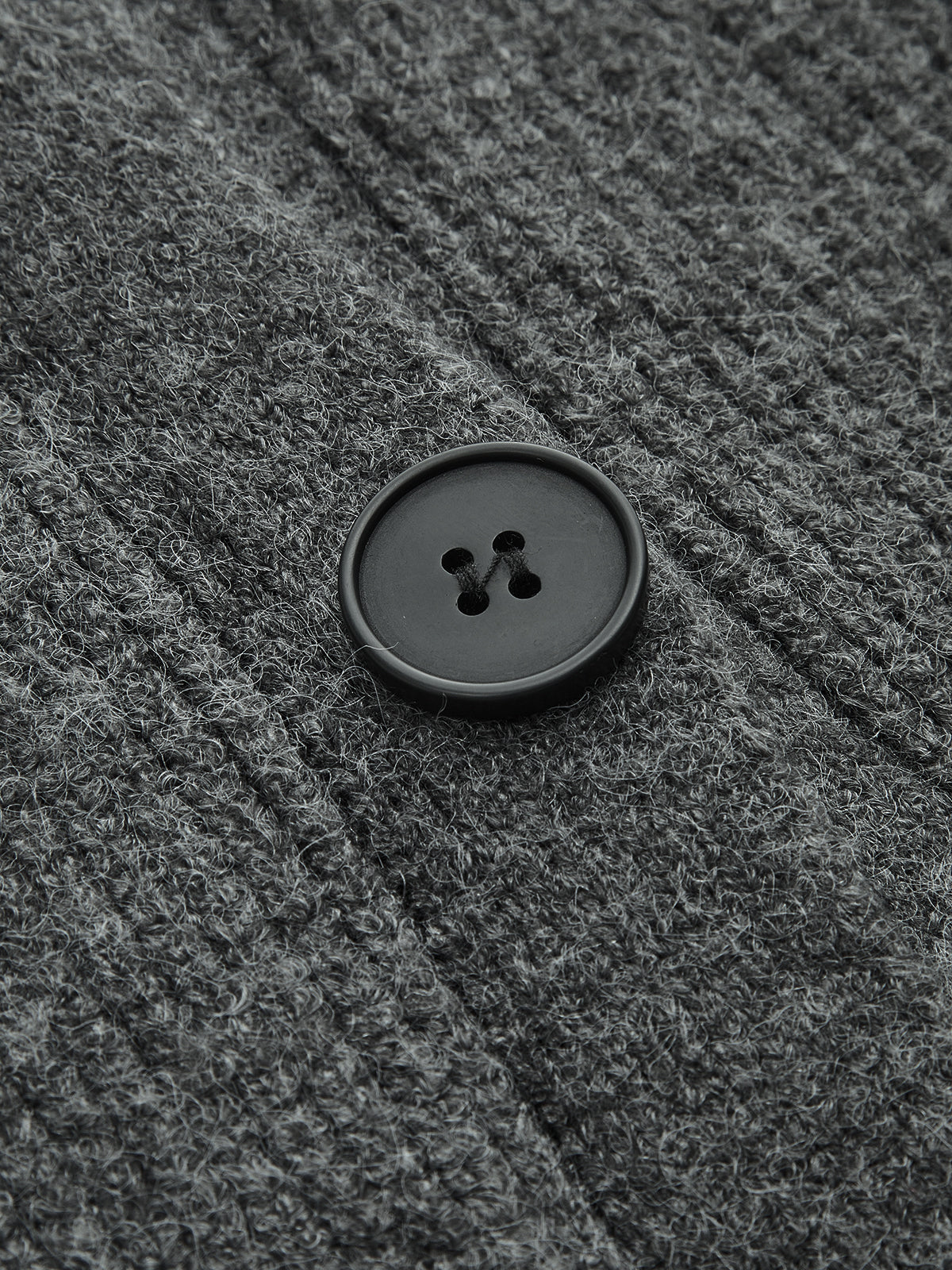 Loose Turtleneck Button-Front Long Cardigan Coat-Chicvia